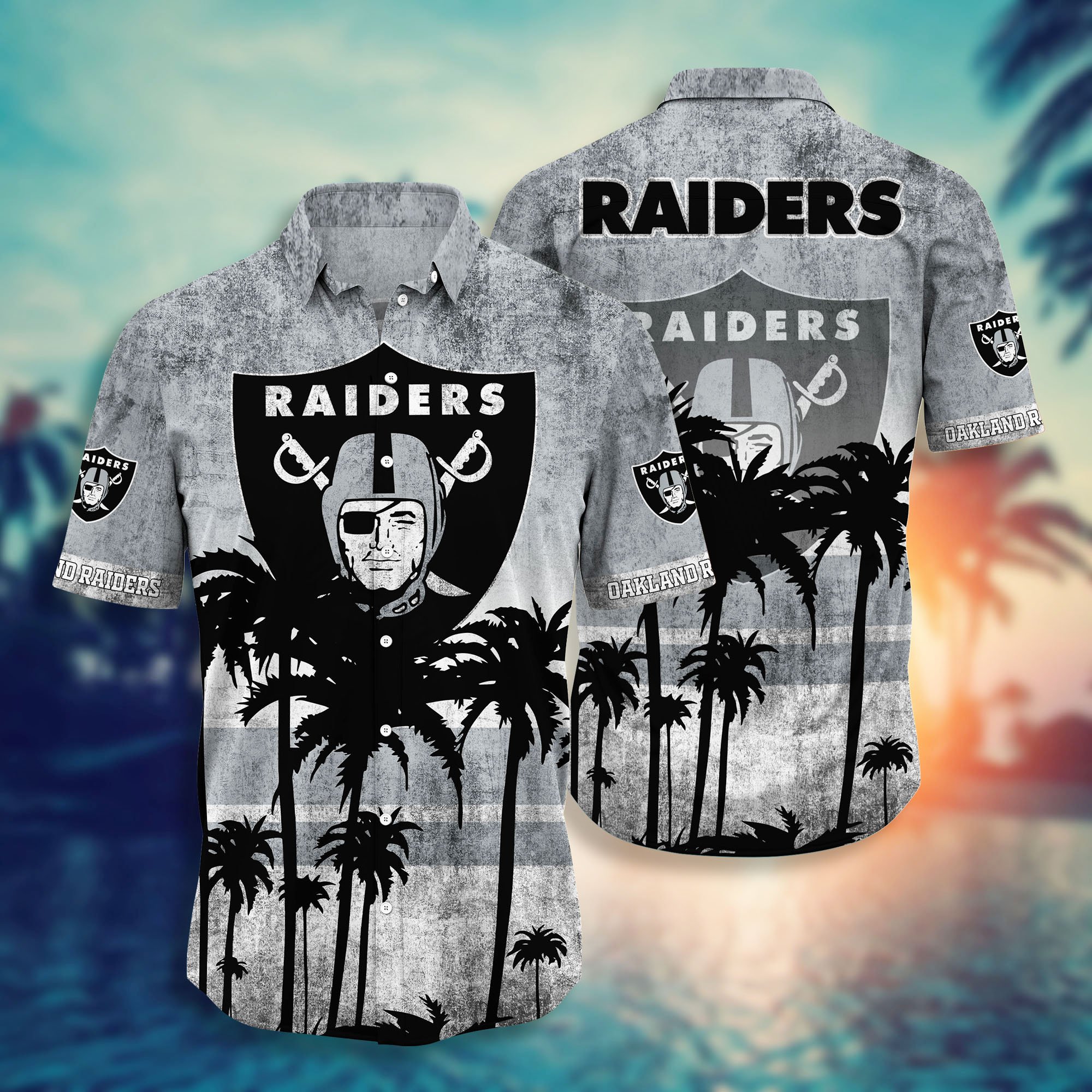 Oakland Raiders Hawaii Shirt Short Style Hot Trending Summer NA21689