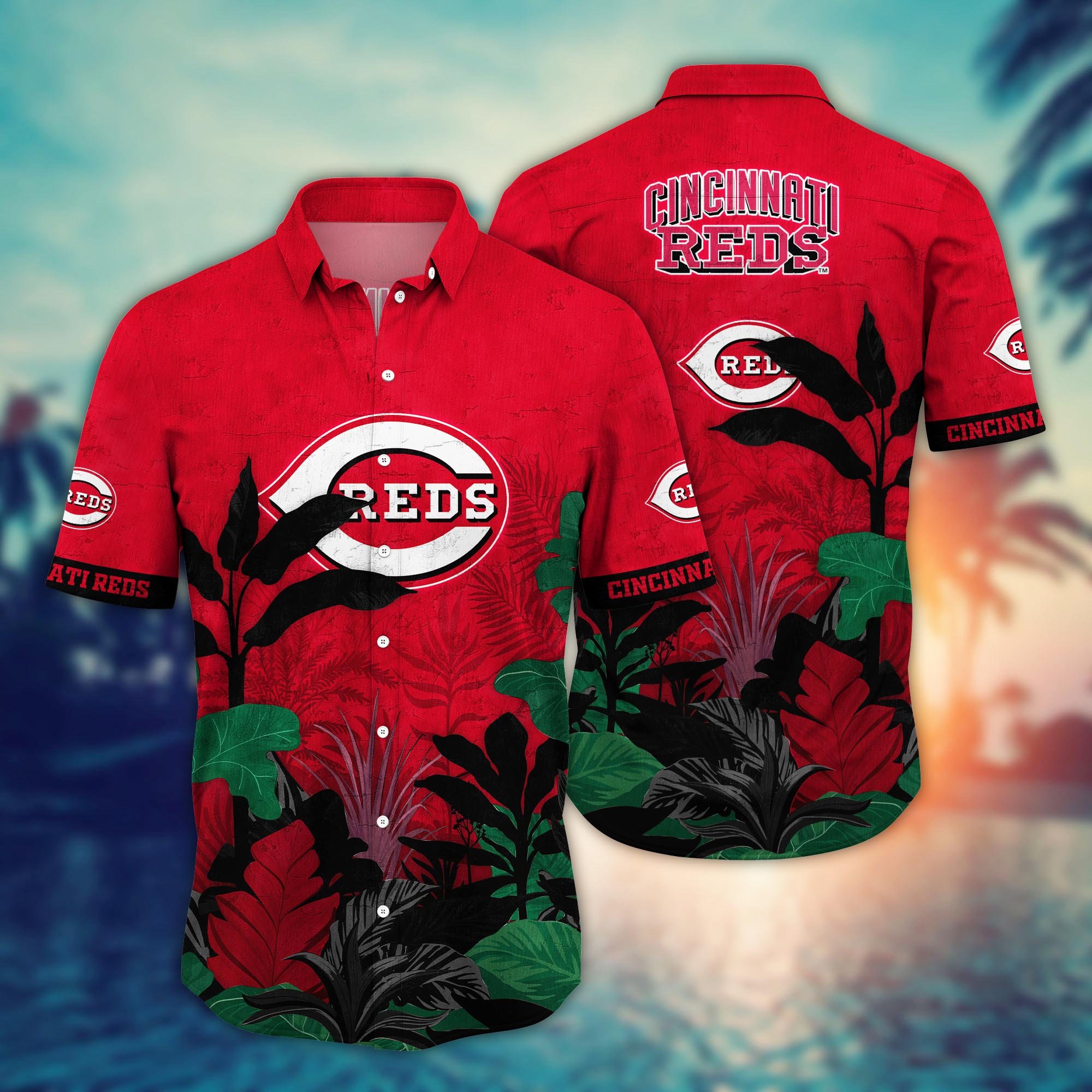 Cincinnati Reds Flower Hawaii Shirt And Tshirt For Fans, Summer Football Shirts NA49223