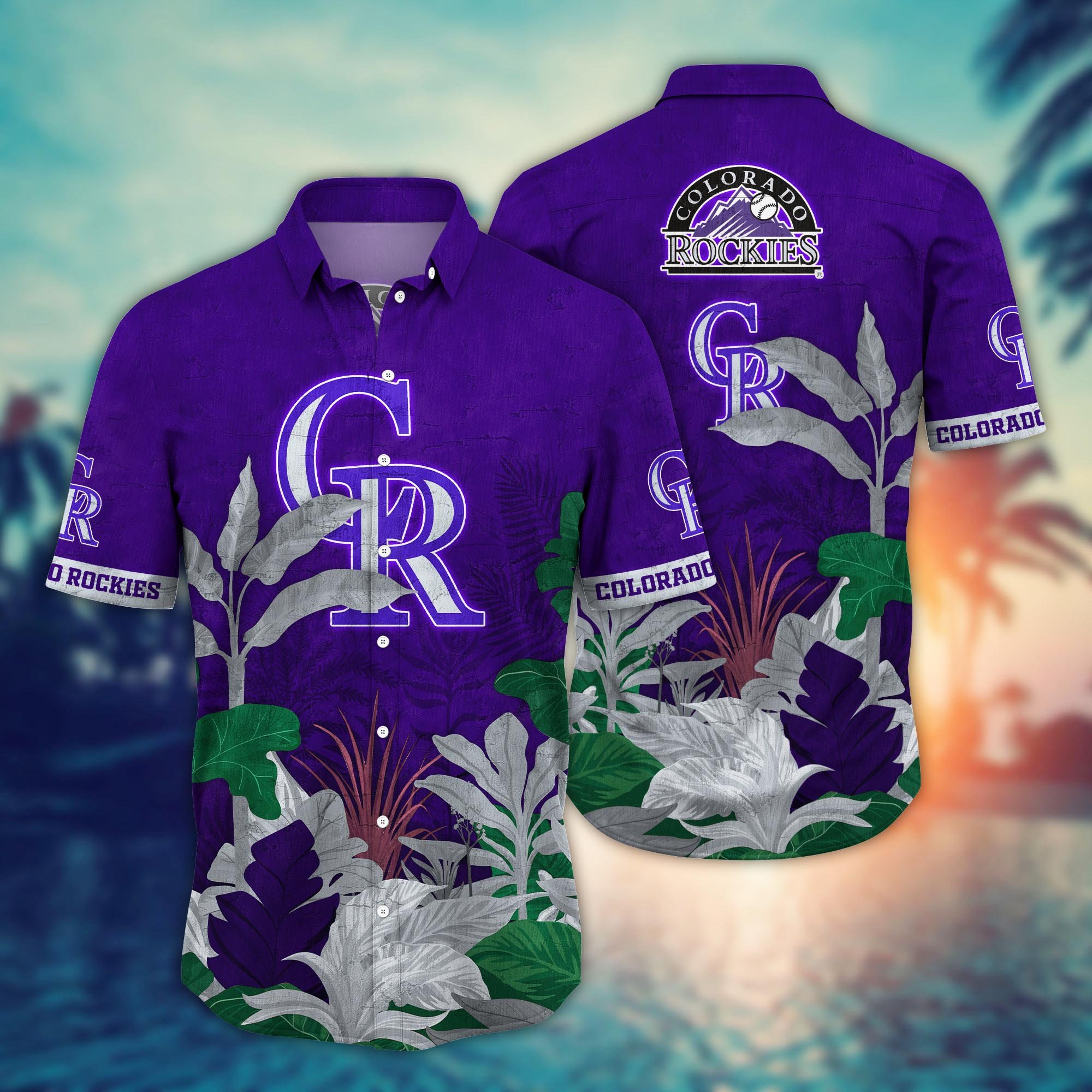 Colorado Rockies Flower Hawaii Shirt And Tshirt For Fans, Summer Football Shirts NA49223