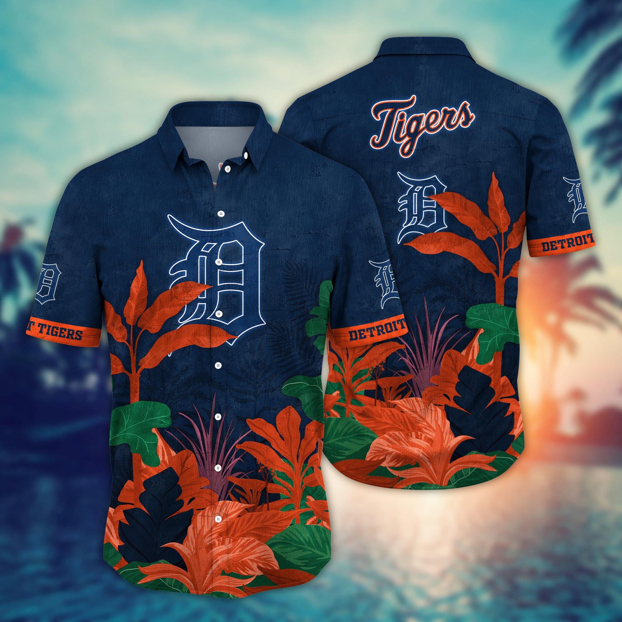 Detroit Tigers Flower Hawaii Shirt And Tshirt For Fans, Summer Football Shirts NA49223