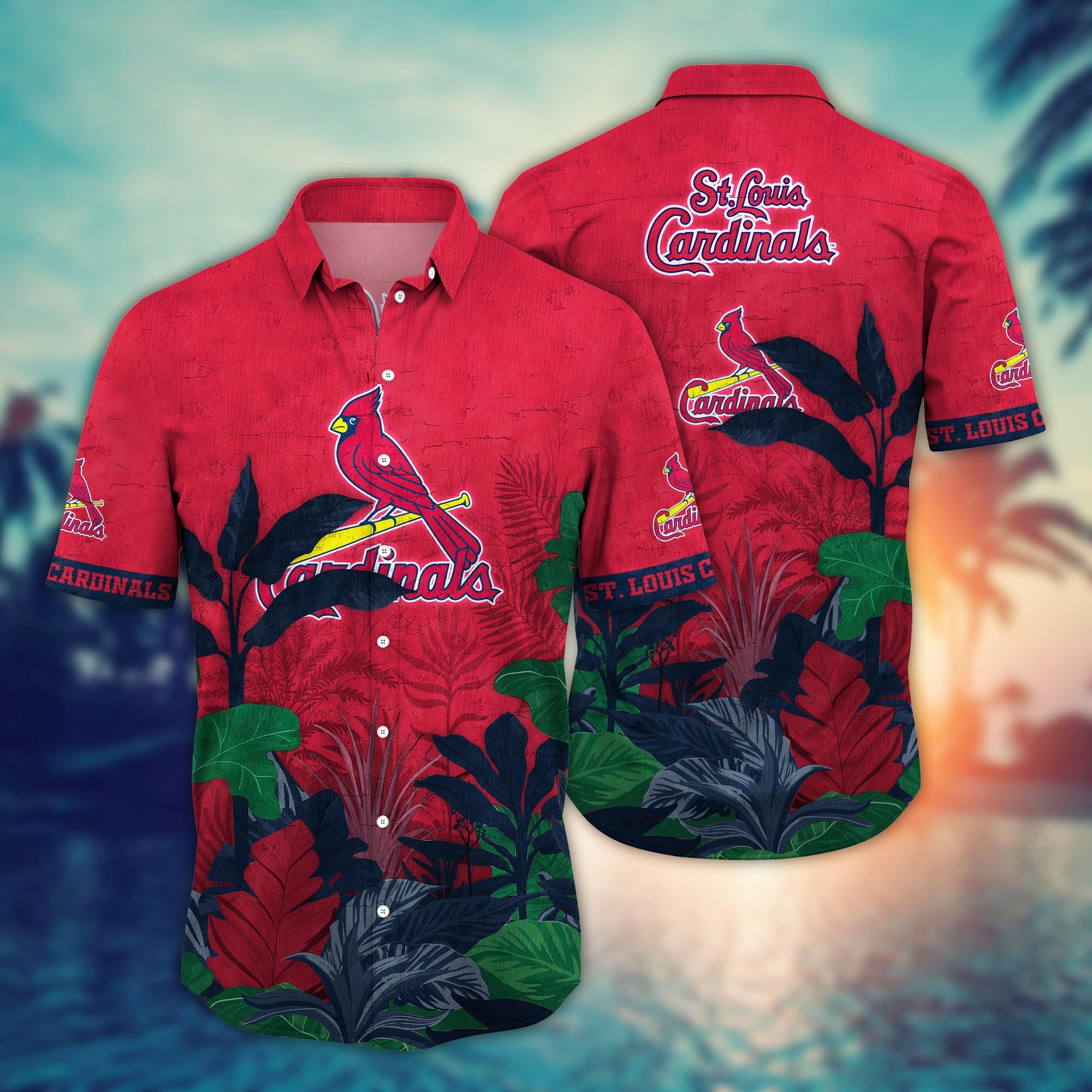 St. Louis Cardinals Flower Hawaii Shirt And Tshirt For Fans, Summer Football Shirts NA49223