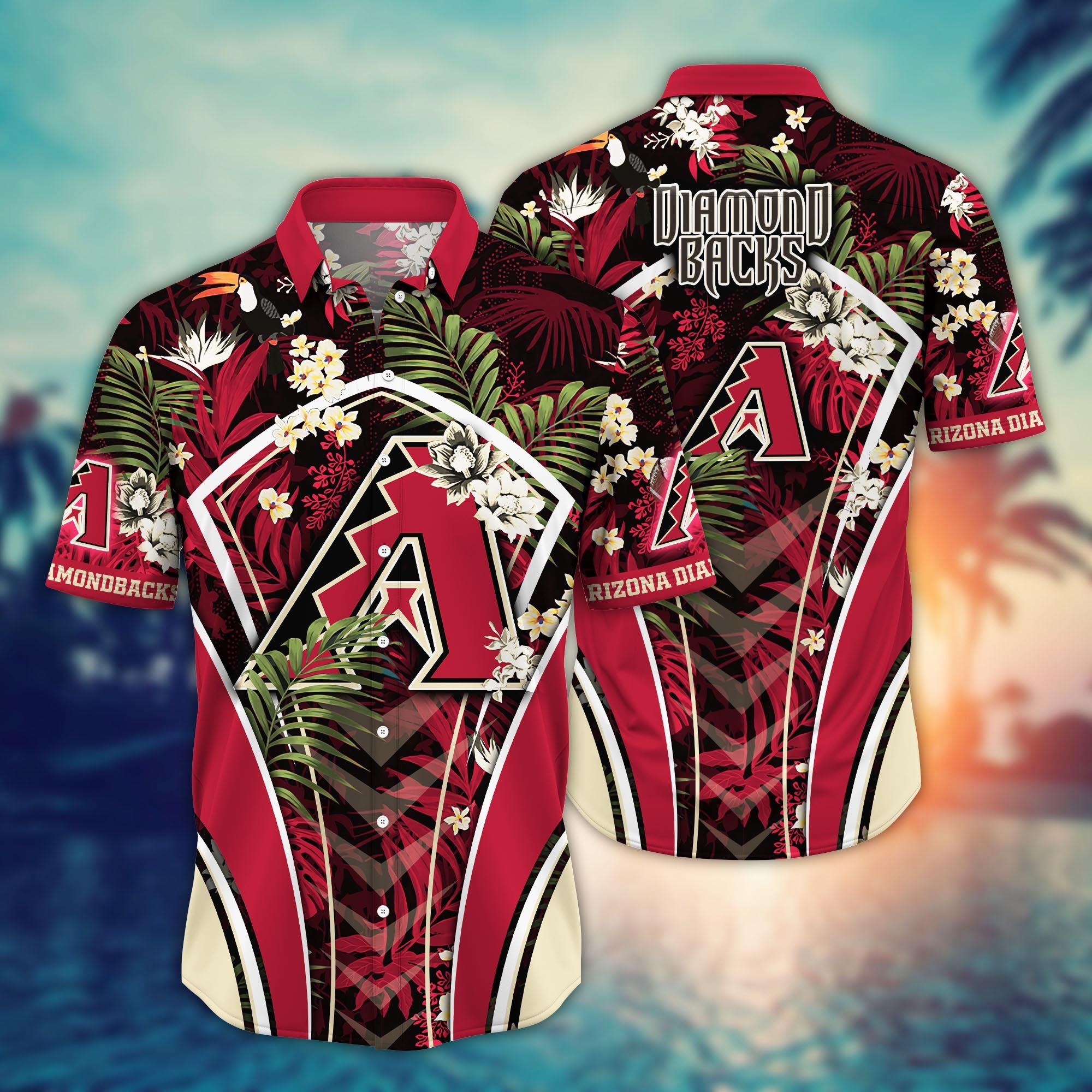 Arizona Diamondbacks Flower Hawaii Shirt And Tshirt For Fans, Summer Football Shirts NA49302