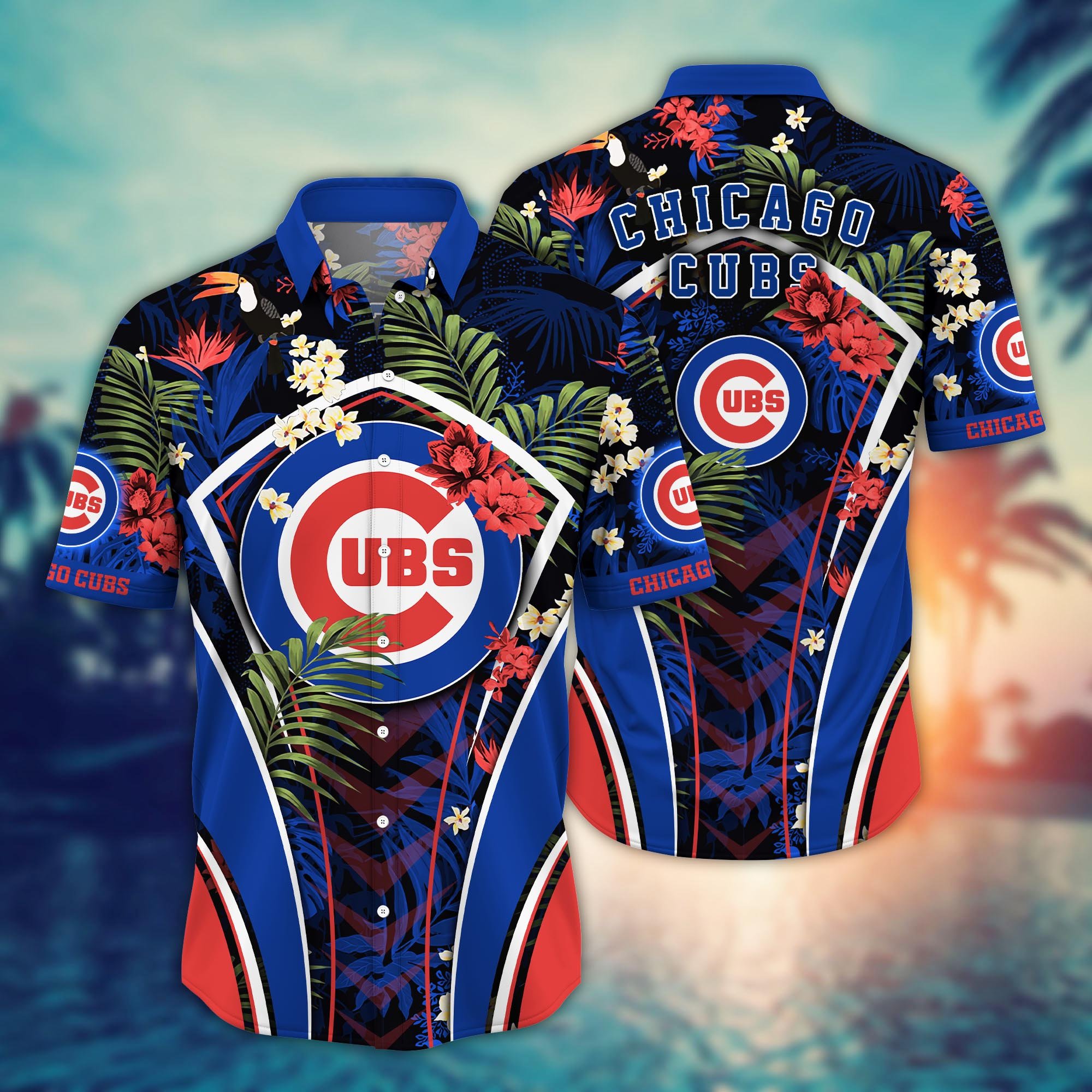 Chicago Cubs Flower Hawaii Shirt And Tshirt For Fans, Summer Football Shirts NA49302