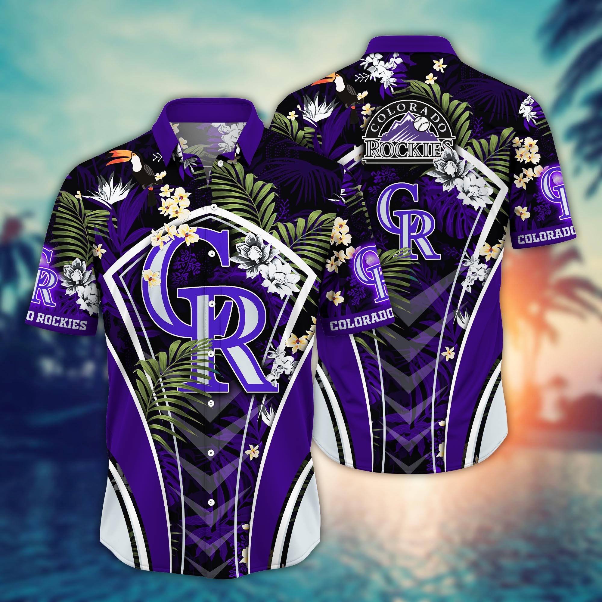 Colorado Rockies Flower Hawaii Shirt And Tshirt For Fans, Summer Football Shirts NA49302