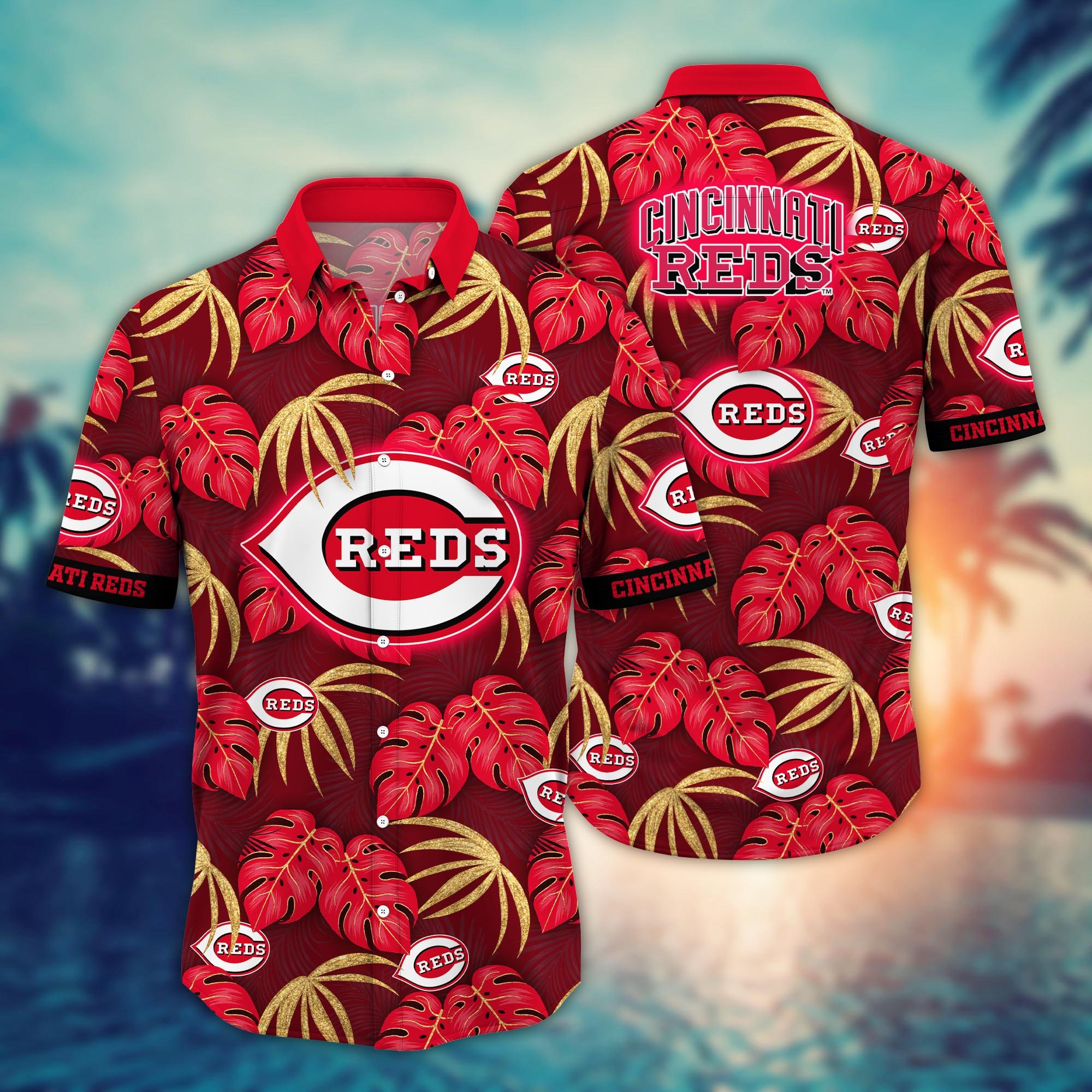 Cincinnati Reds Flower Hawaii Shirt And Tshirt For Fans, Summer Football Shirts NA49303