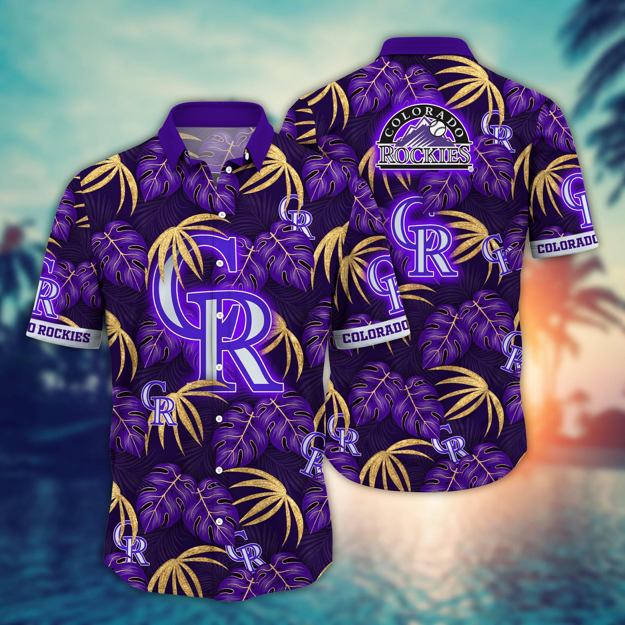 Colorado Rockies Flower Hawaii Shirt And Tshirt For Fans, Summer Football Shirts NA49303