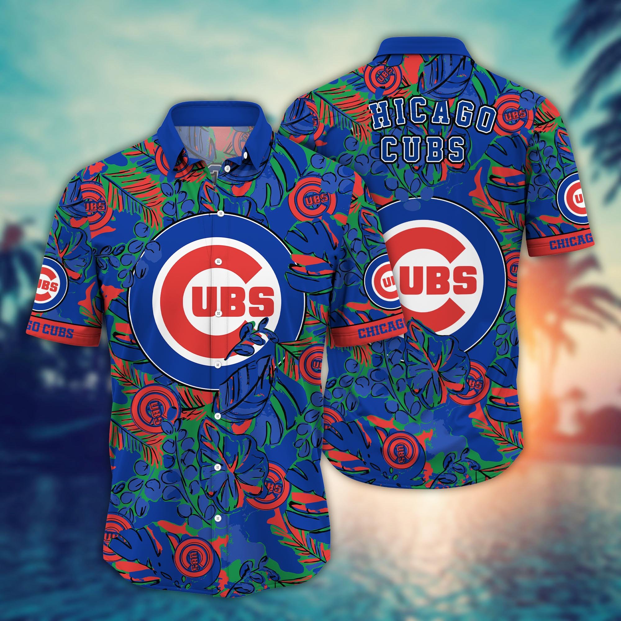 Chicago Cubs Flower Hawaii Shirt And Tshirt For Fans, Summer Football Shirts NA49404