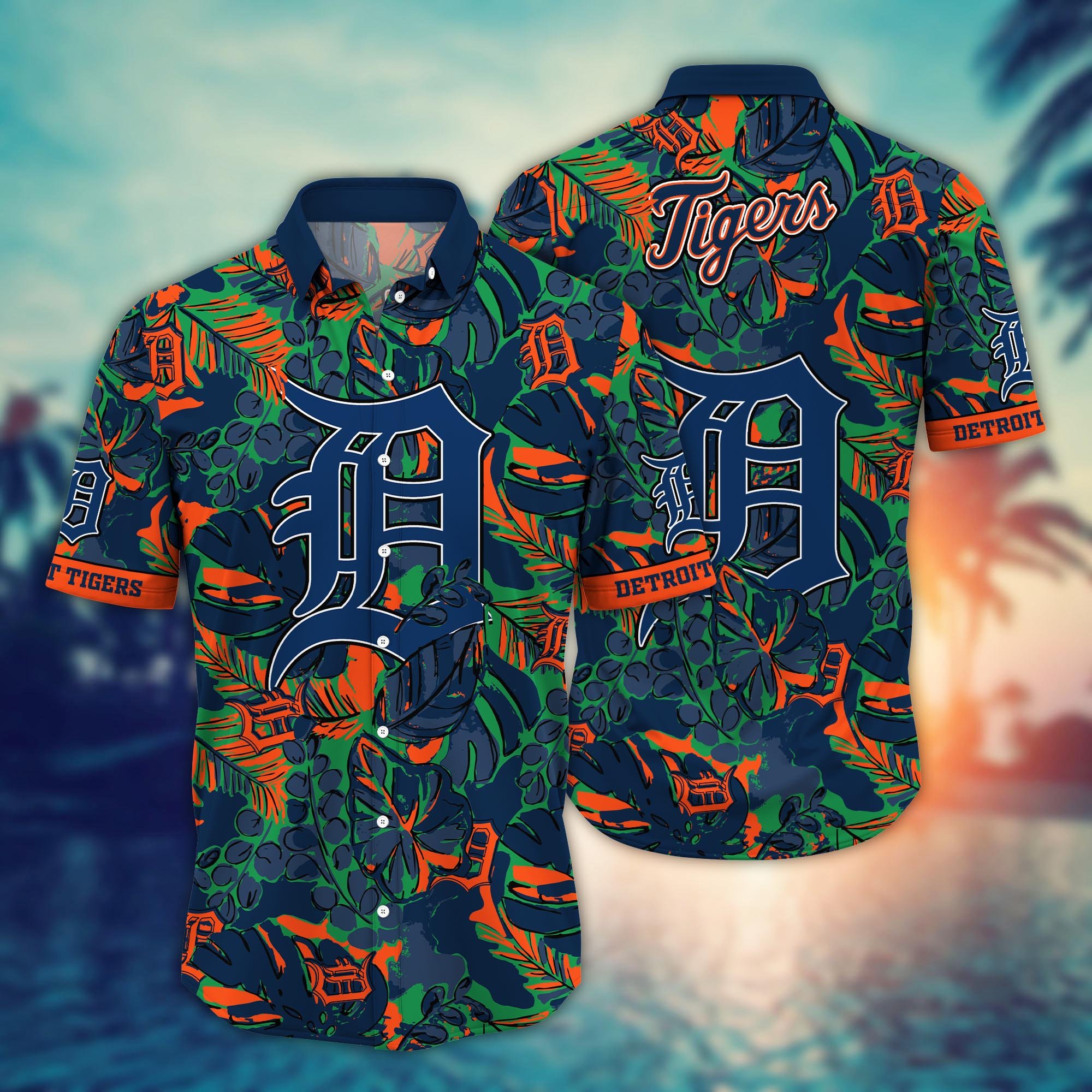 Detroit Tigers Flower Hawaii Shirt And Tshirt For Fans, Summer Football Shirts NA49404