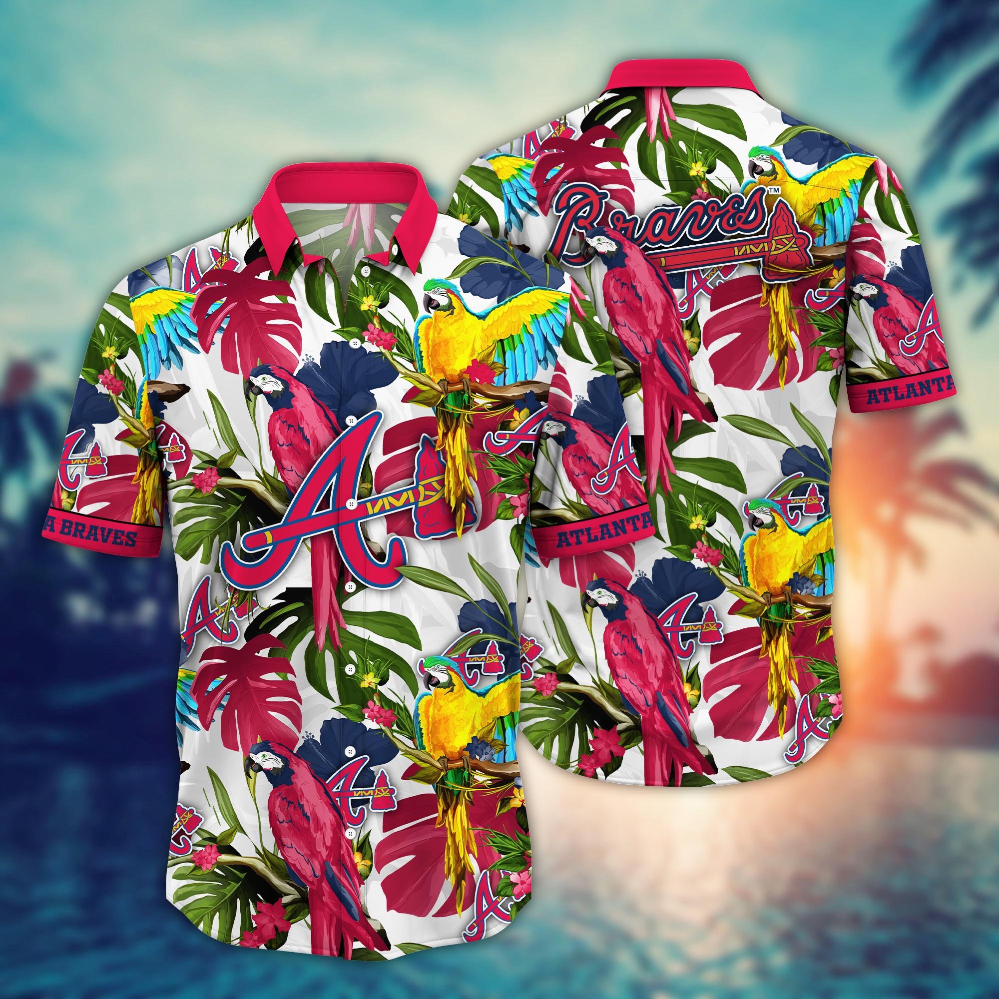 Atlanta Braves Flower Hawaii Shirt And Tshirt For Fans, Summer Football Shirts NA49405