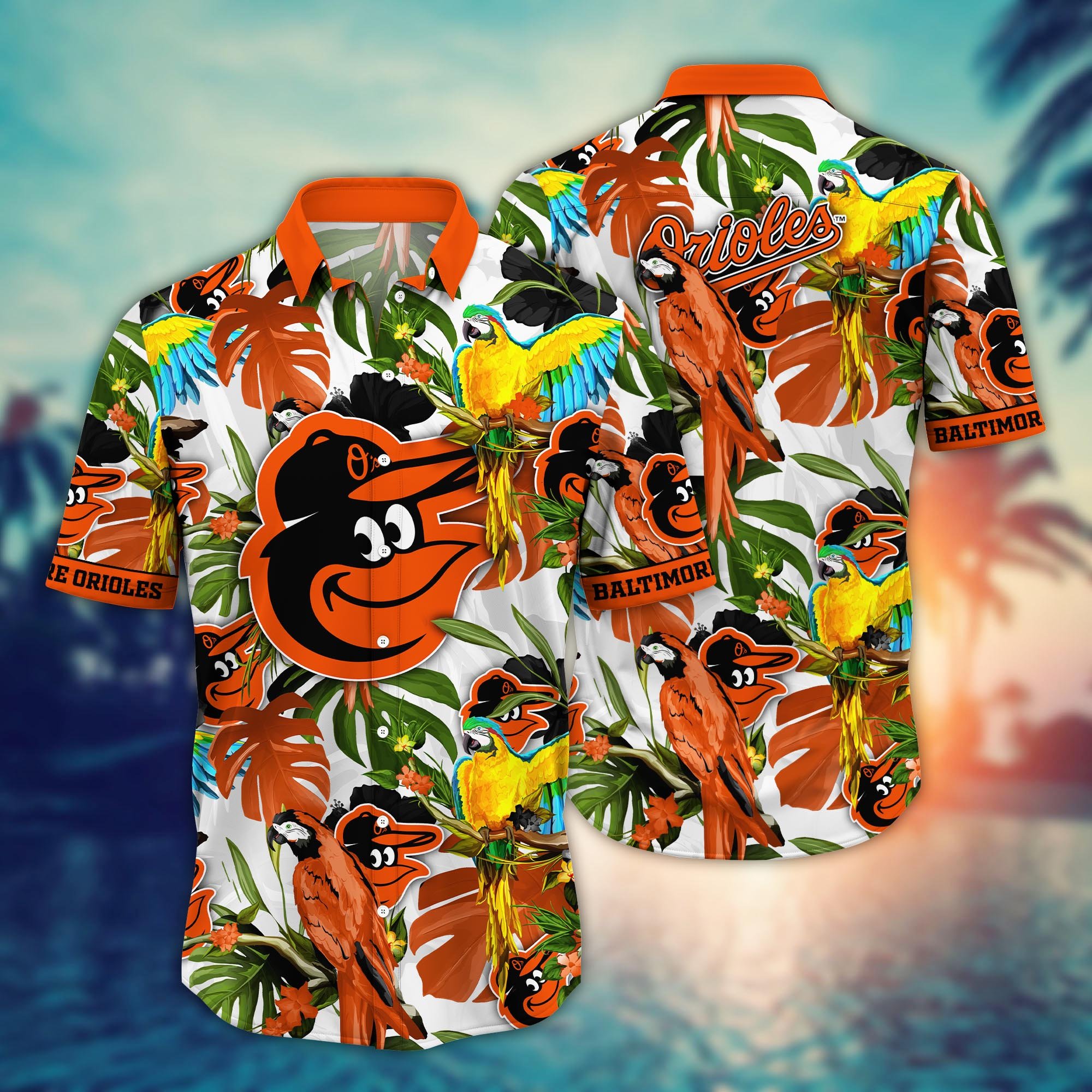 Baltimore Orioles Flower Hawaii Shirt And Tshirt For Fans, Summer Football Shirts NA49405