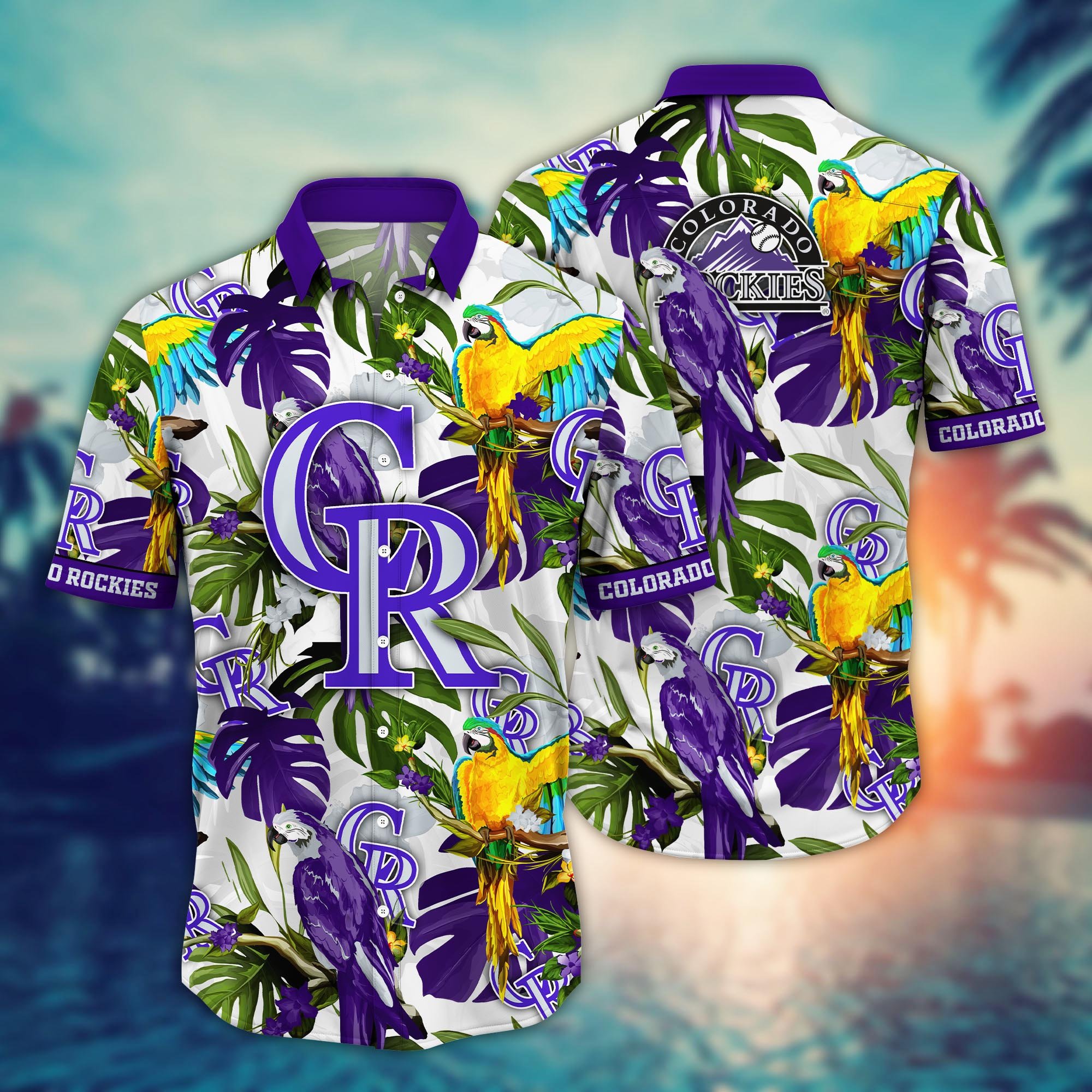 Colorado Rockies Flower Hawaii Shirt And Tshirt For Fans, Summer Football Shirts NA49405