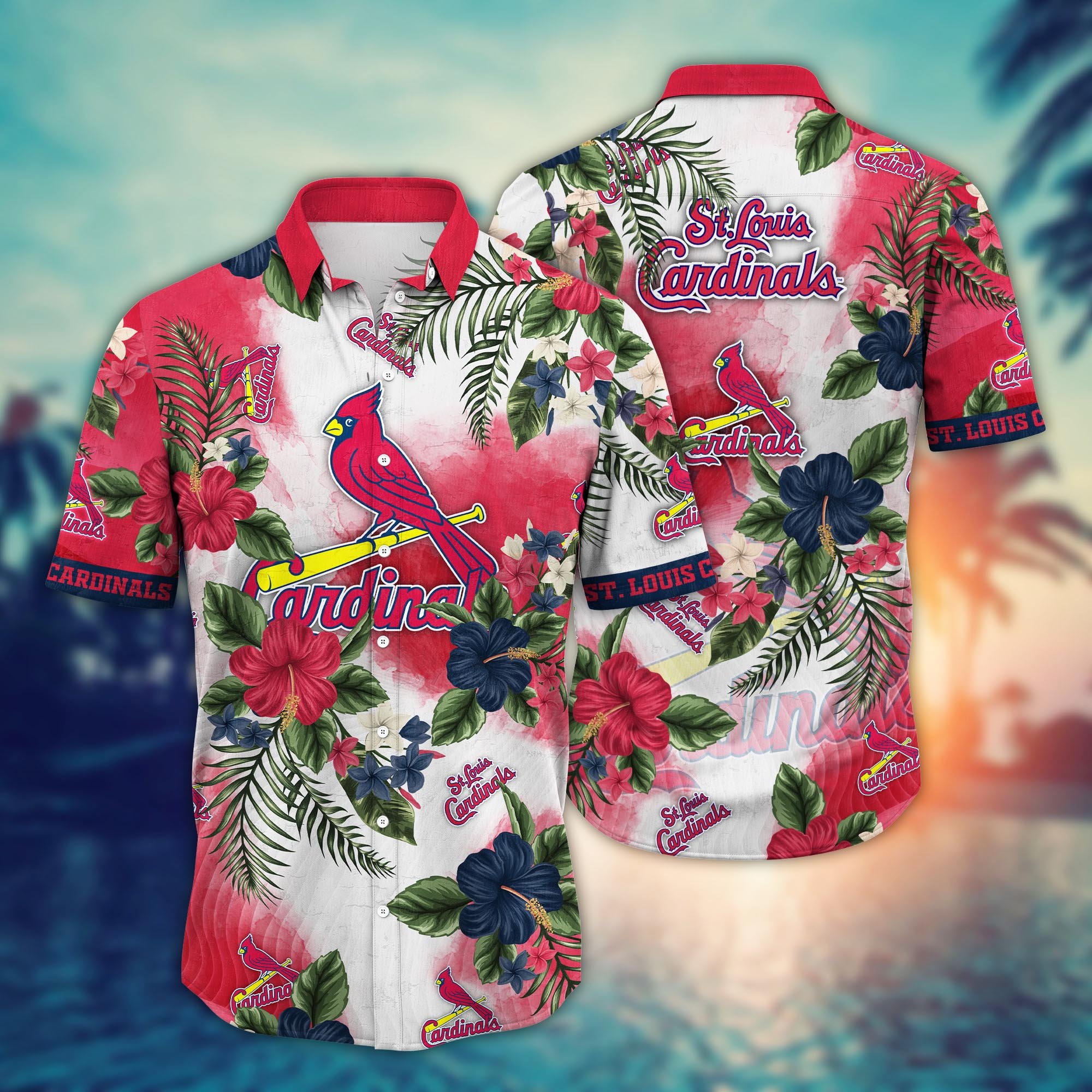 St. Louis Cardinals Flower Hawaii Shirt And Tshirt For Fans, Summer Football Shirts NA49506