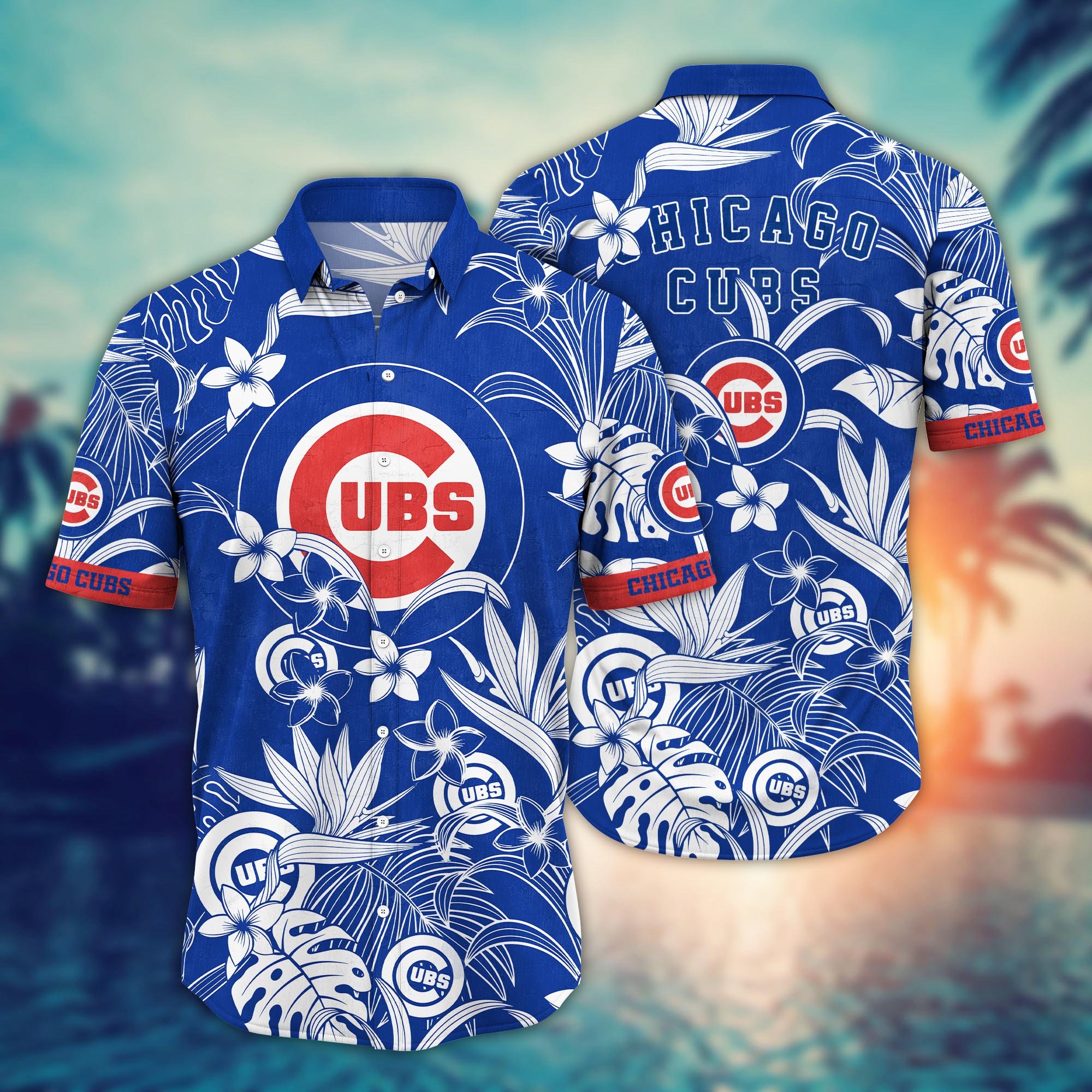 Chicago Cubs Flower Hawaii Shirt And Tshirt For Fans, Summer Football Shirts NA49507