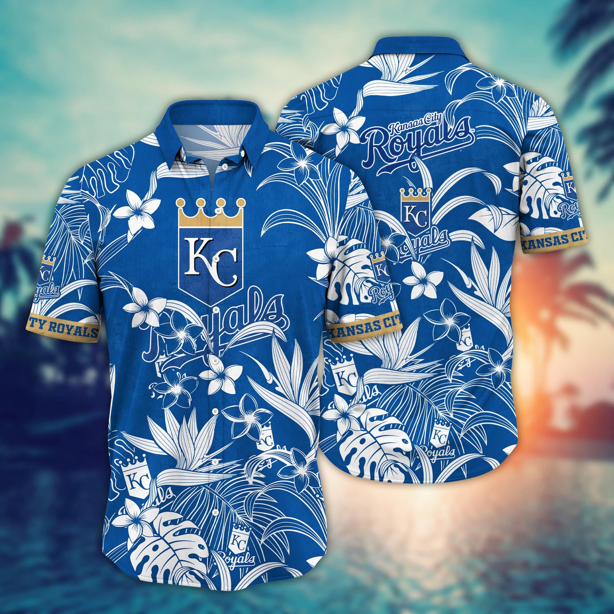 Kansas City Royals Flower Hawaii Shirt And Tshirt For Fans, Summer Football Shirts NA49507