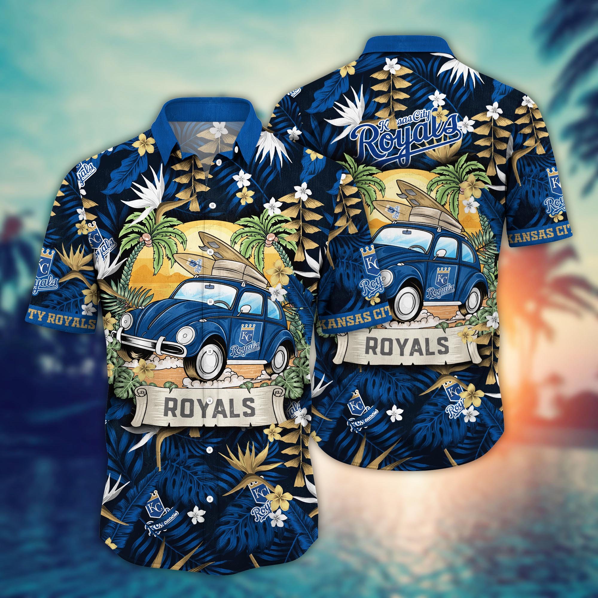 Kansas City Royals Flower Hawaii Shirt And Tshirt For Fans, Summer Football Shirts NA49534