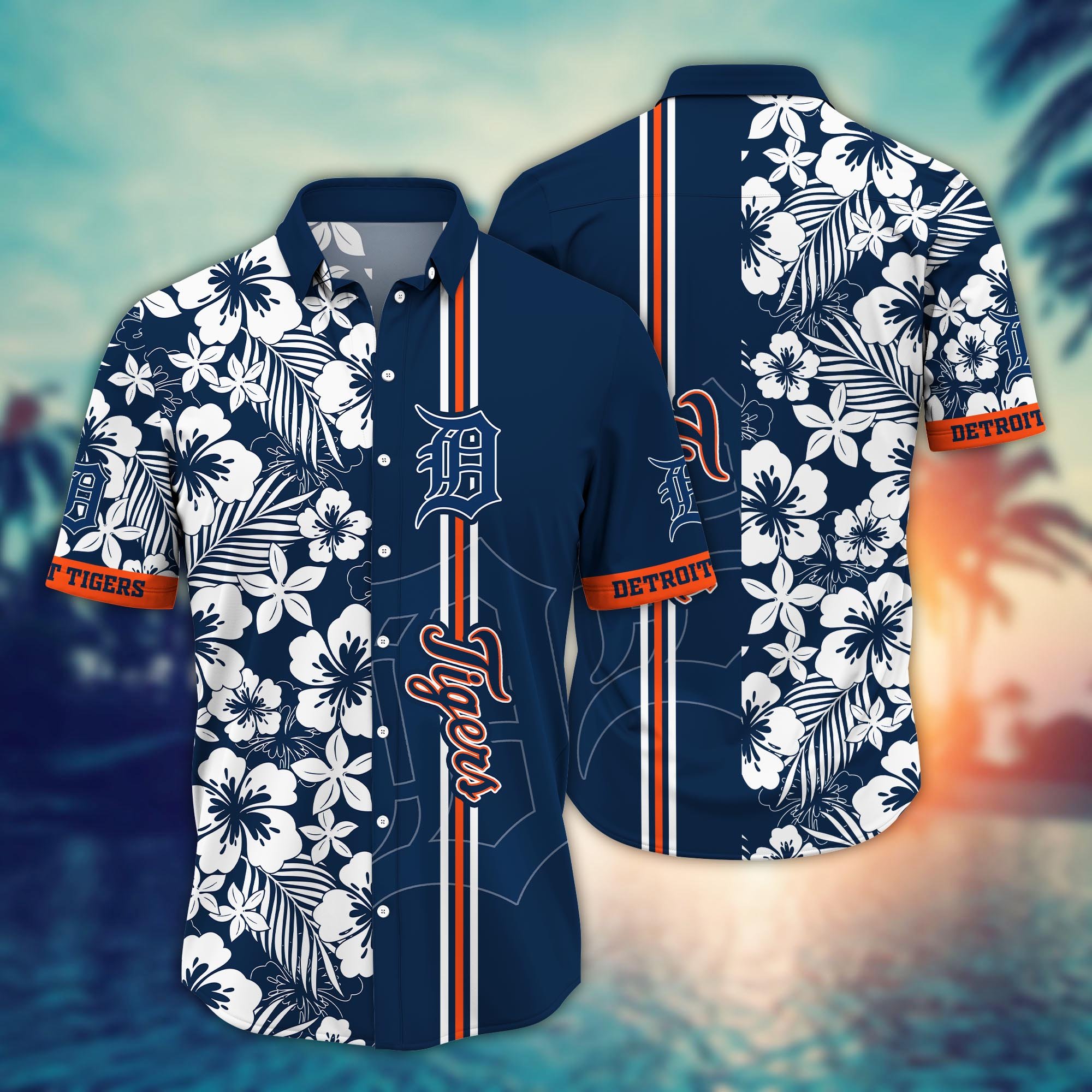 Detroit Tigers Flower Hawaii Shirt And Tshirt For Fans, Summer Football Shirts NA49556