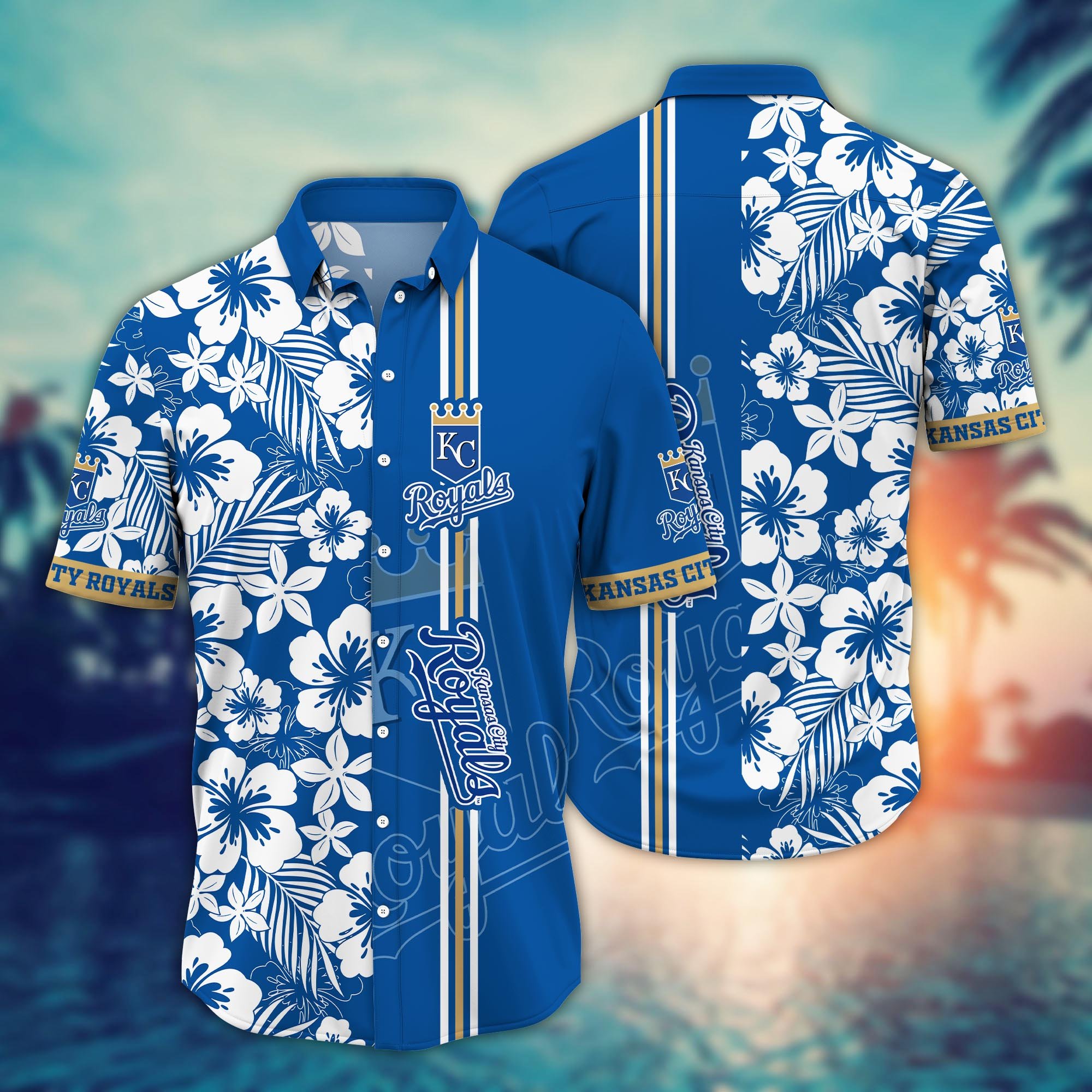 Kansas City Royals Flower Hawaii Shirt And Tshirt For Fans, Summer Football Shirts NA49556