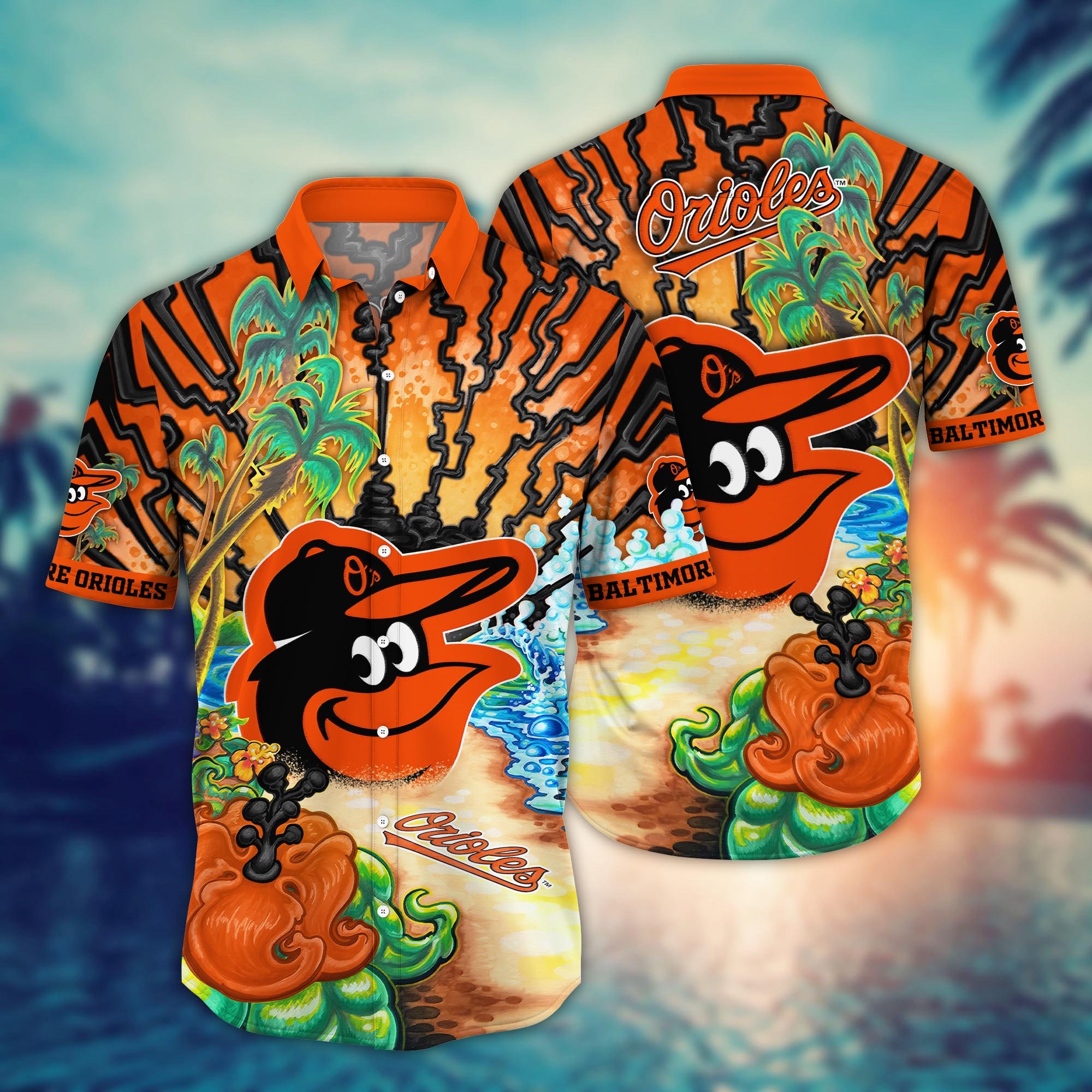 Baltimore Orioles Flower Hawaii Shirt And Tshirt For Fans, Summer Football Shirts NA49573