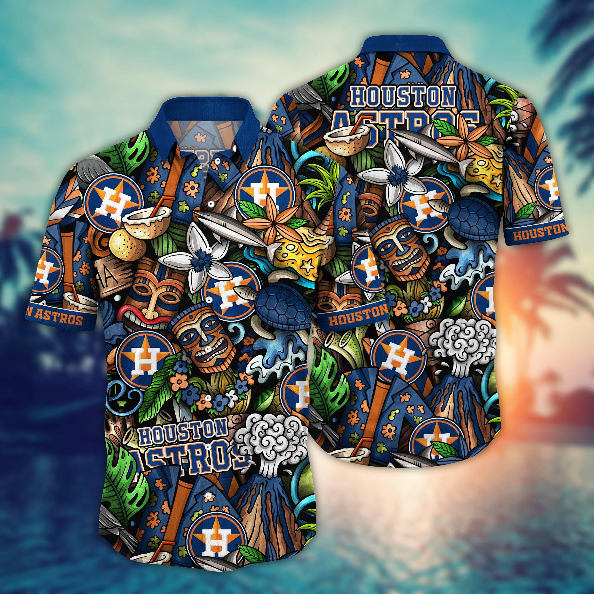 Houston Astros Custom Flower Hawaii Shirt And Tshirt For Fans, Summer Football Shirts NA49896