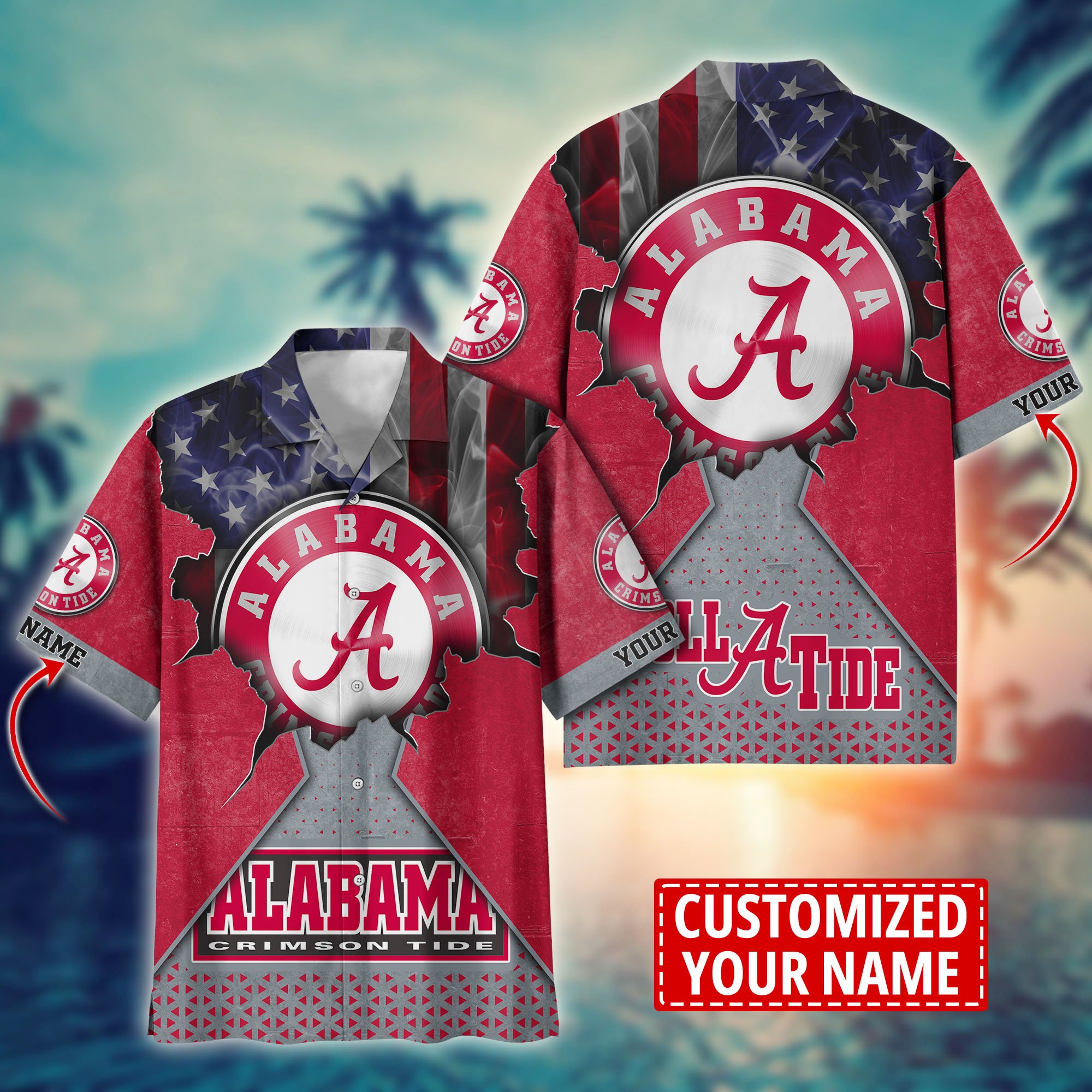 Alabama Crimson Tide Custom Aloha Shirt Trending Summer. Gift For Fan H57952