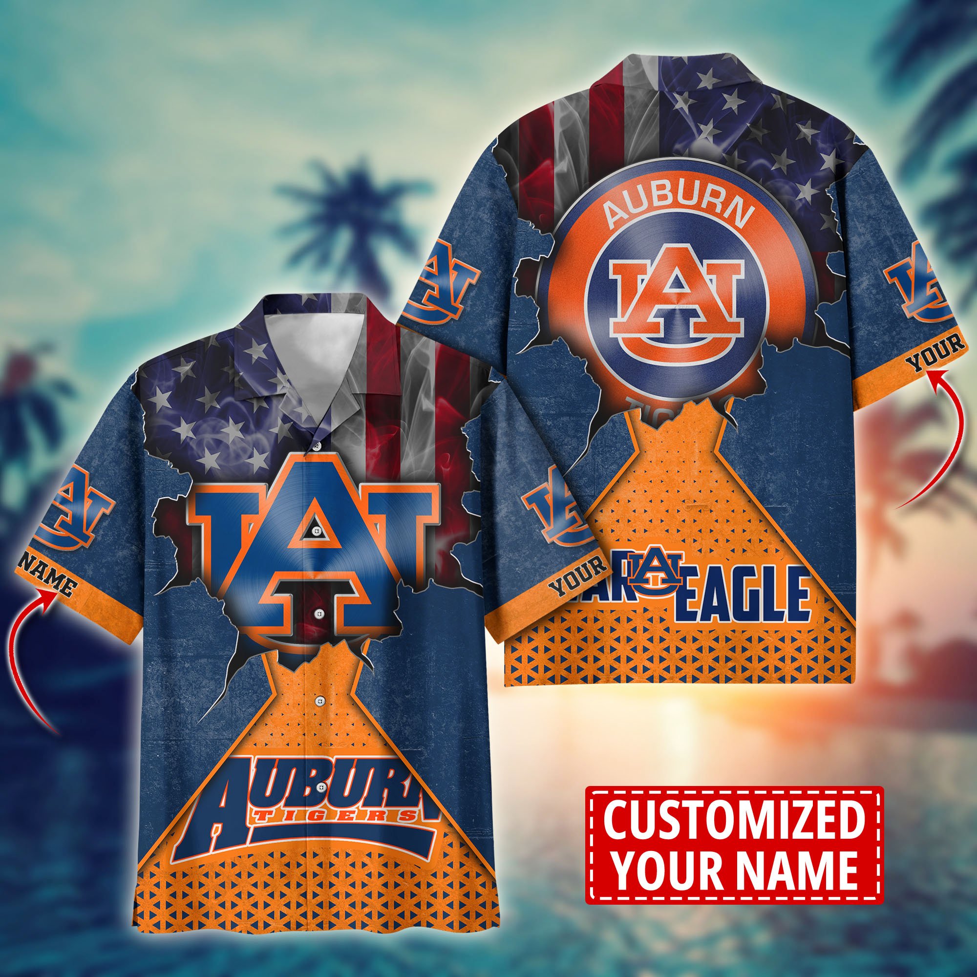 Auburn Tigers Custom Aloha Shirt Trending Summer. Gift For Fan H57952