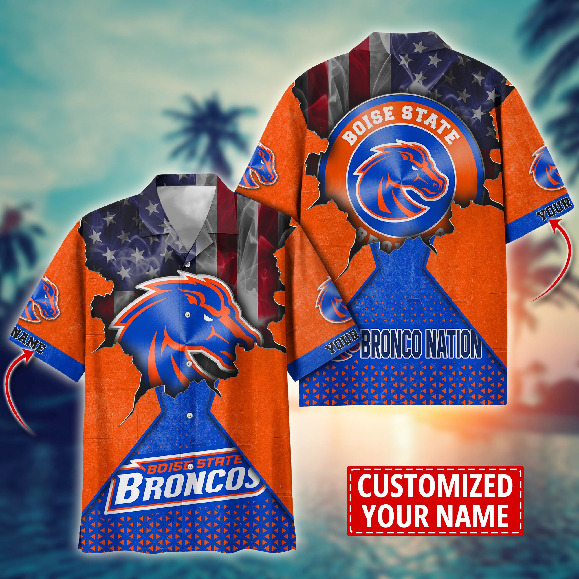 Boise State Broncos Custom Aloha Shirt Trending Summer. Gift For Fan H57952