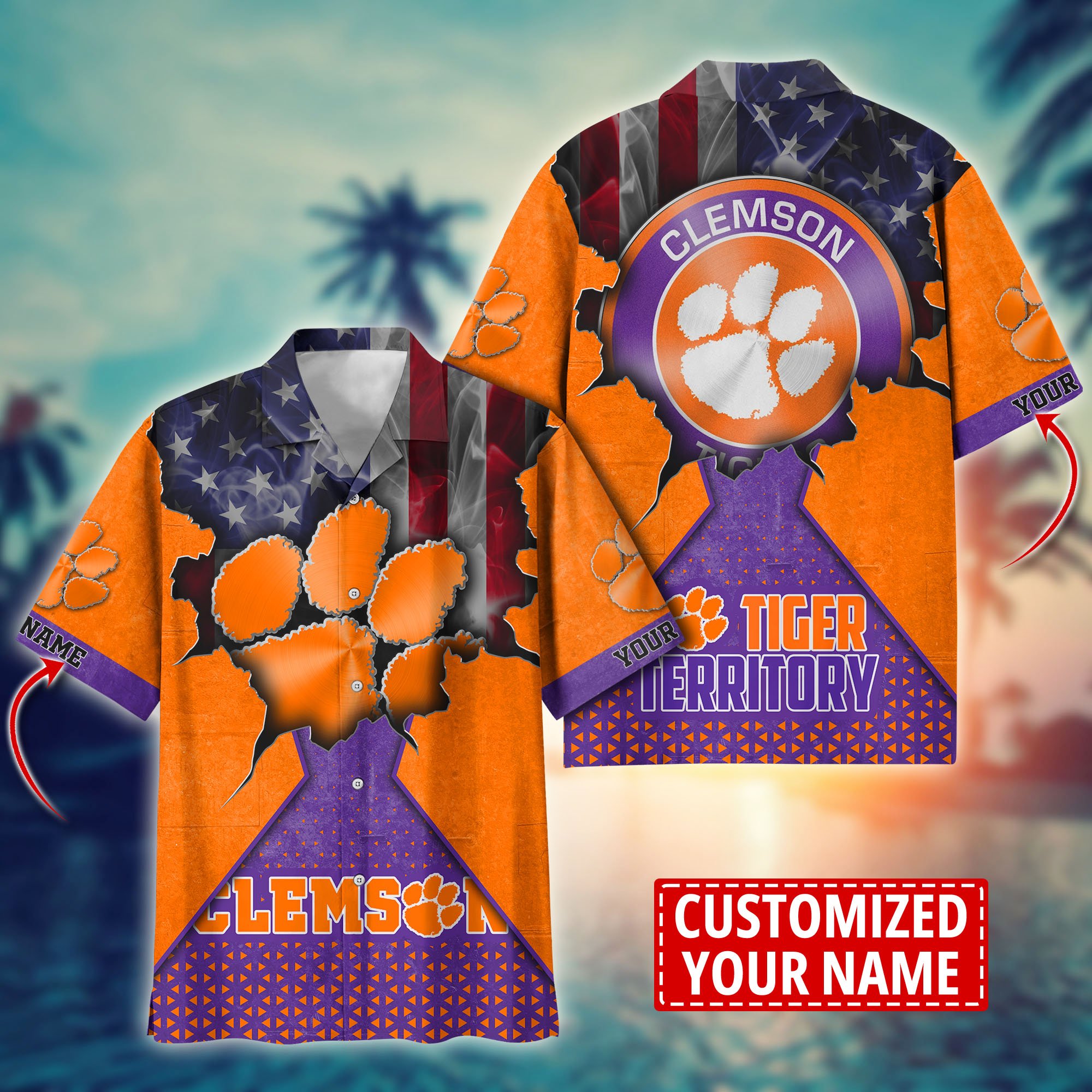 Clemson Tigers Custom Aloha Shirt Trending Summer. Gift For Fan H57952