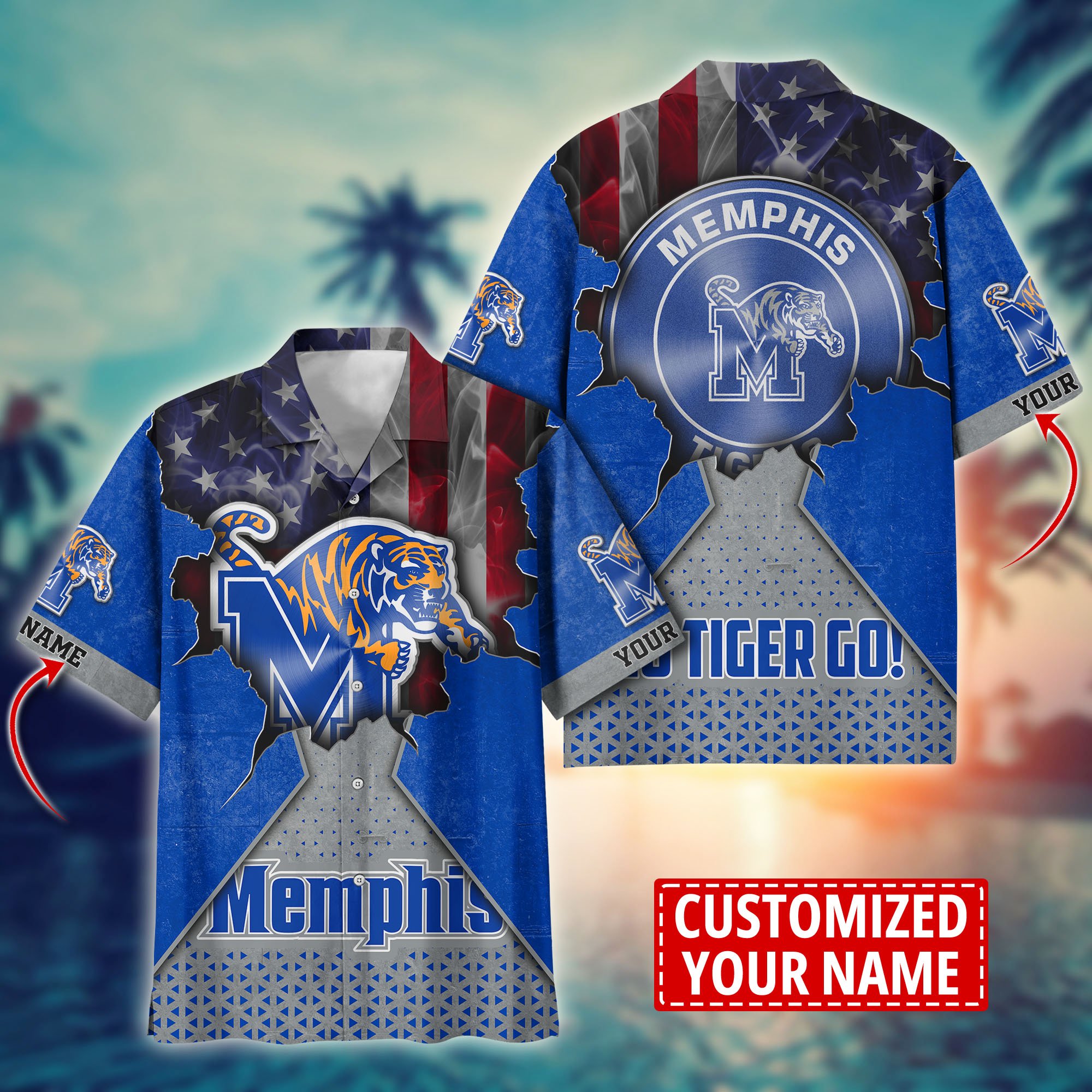 Memphis Tigers Custom Aloha Shirt Trending Summer. Gift For Fan H57952