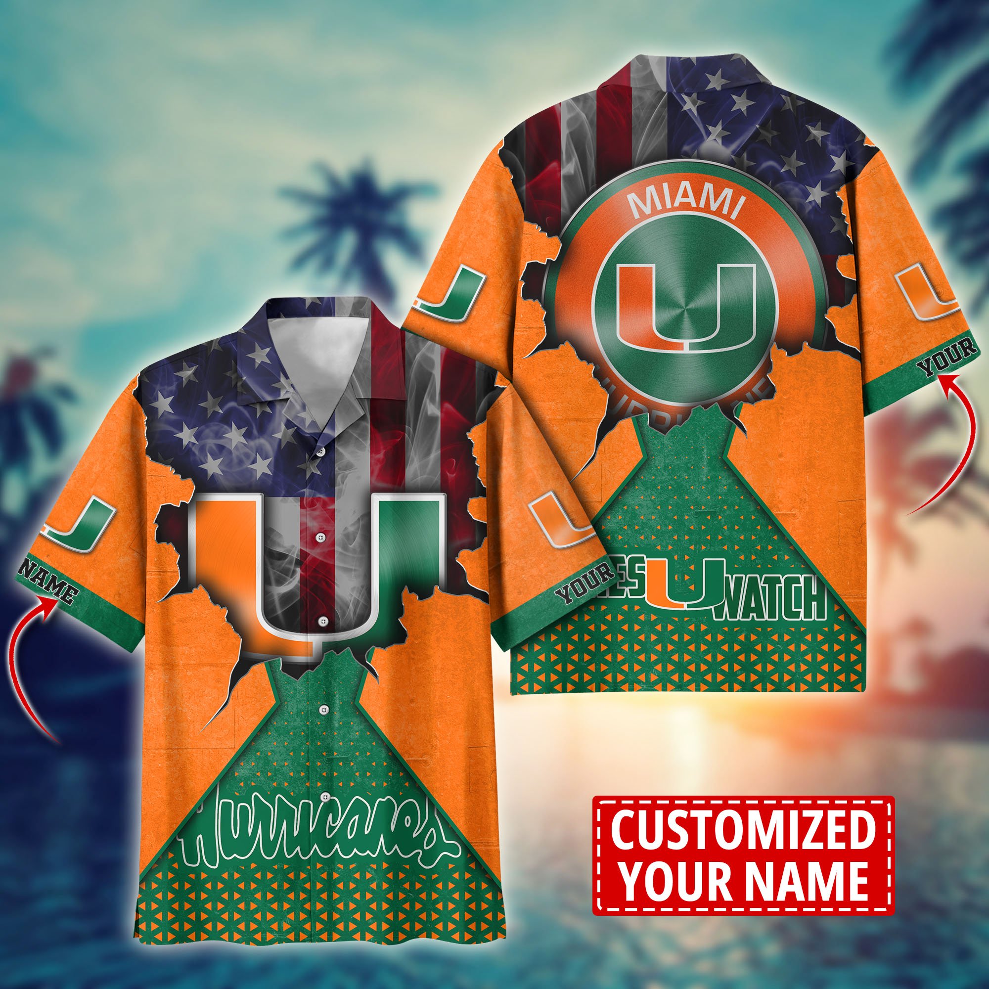 Miami Hurricanes Custom Aloha Shirt Trending Summer. Gift For Fan H57952