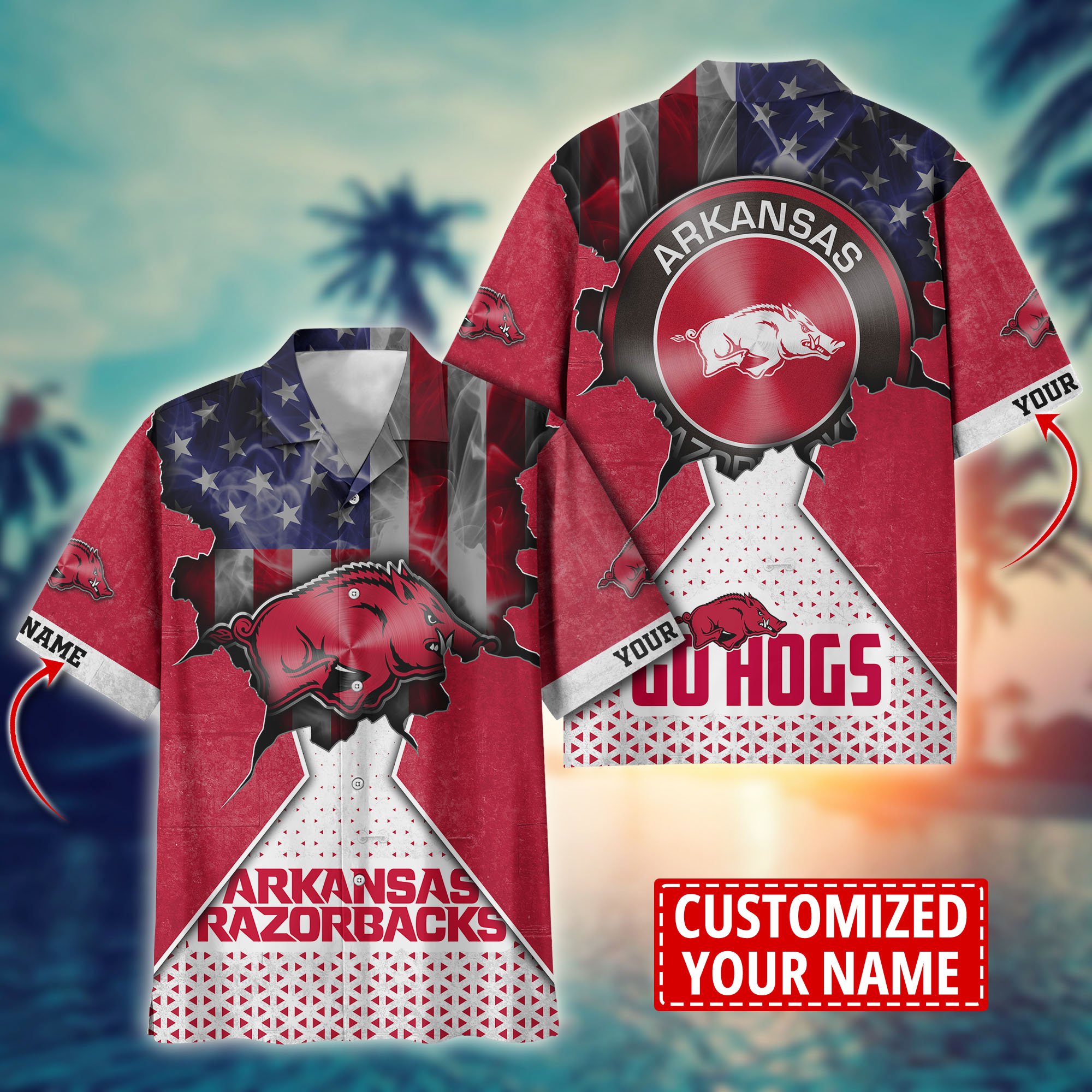 Arkansas Razorbacks Custom Aloha Shirt Trending Summer. Gift For Fan H57952