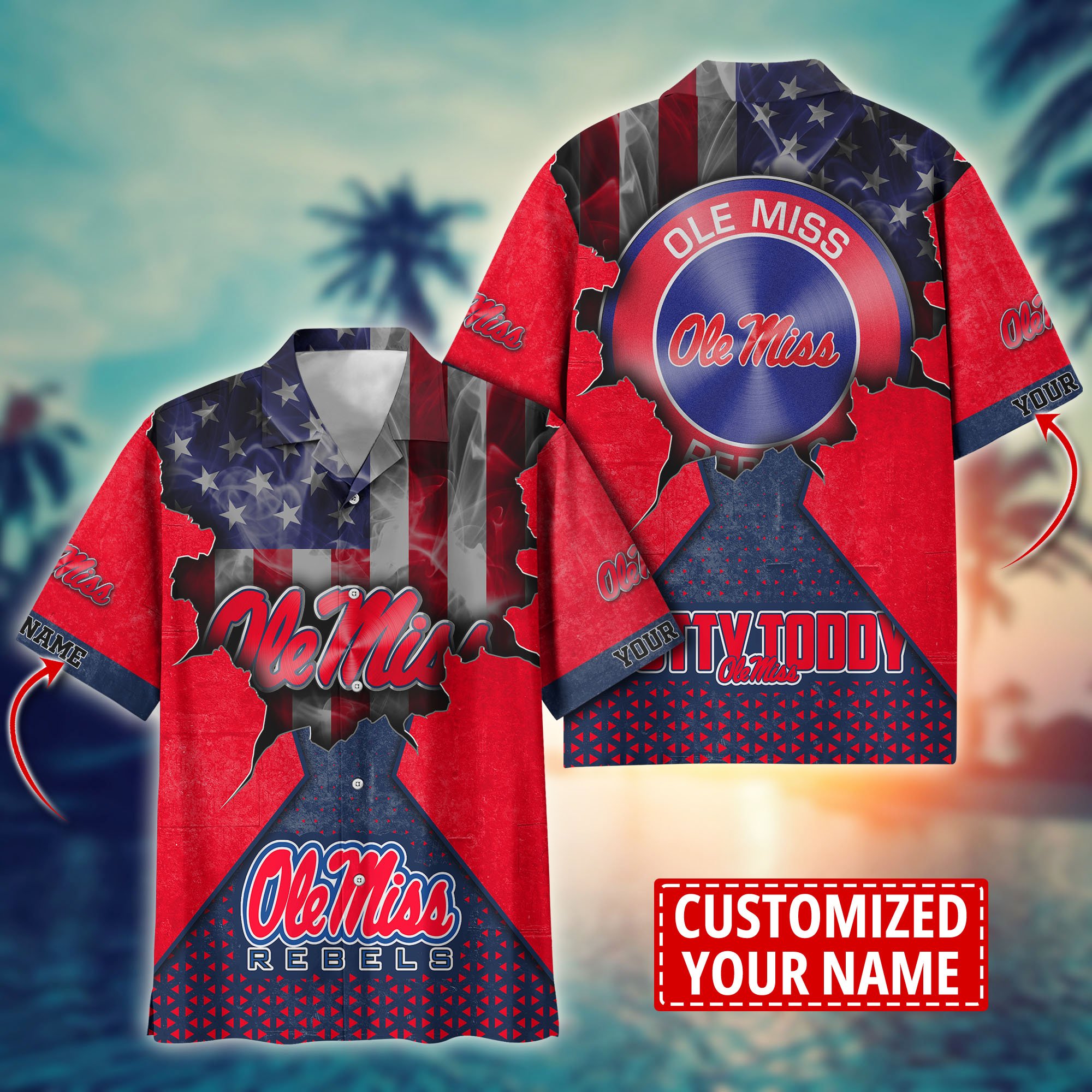 Ole Miss Rebels Custom Aloha Shirt Trending Summer. Gift For Fan H57952