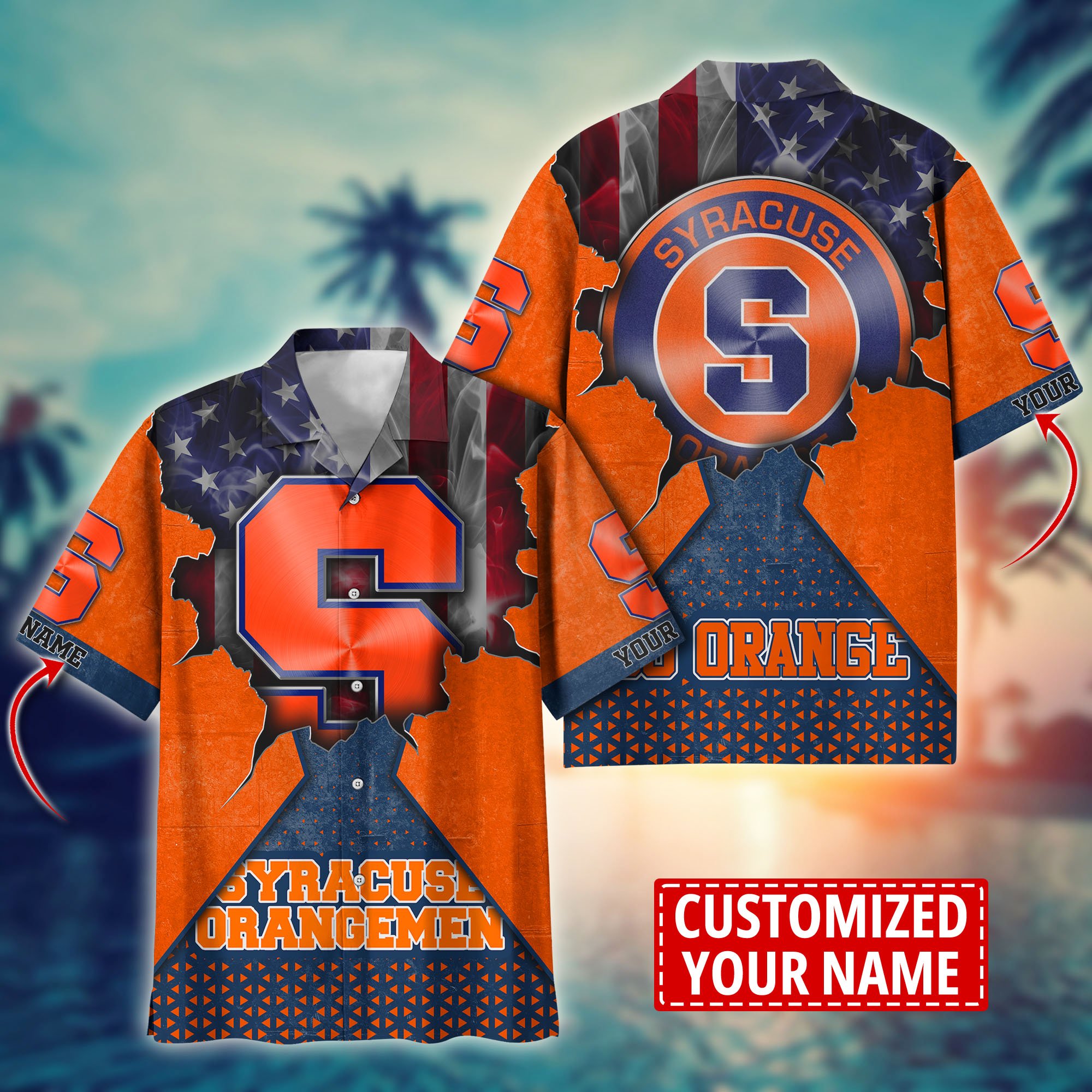 Syracuse Orange Custom Aloha Shirt Trending Summer. Gift For Fan H57952