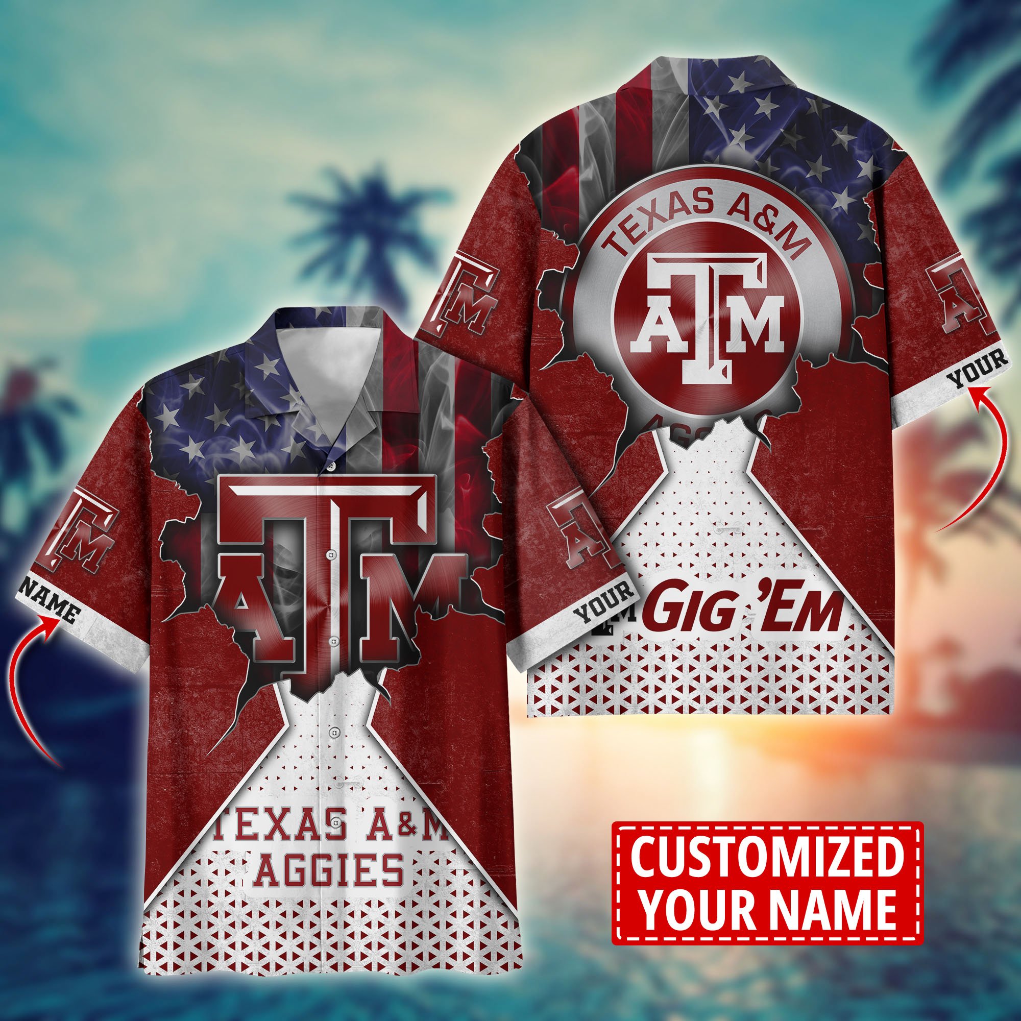 Texas A&M Aggies Custom Aloha Shirt Trending Summer. Gift For Fan H57952