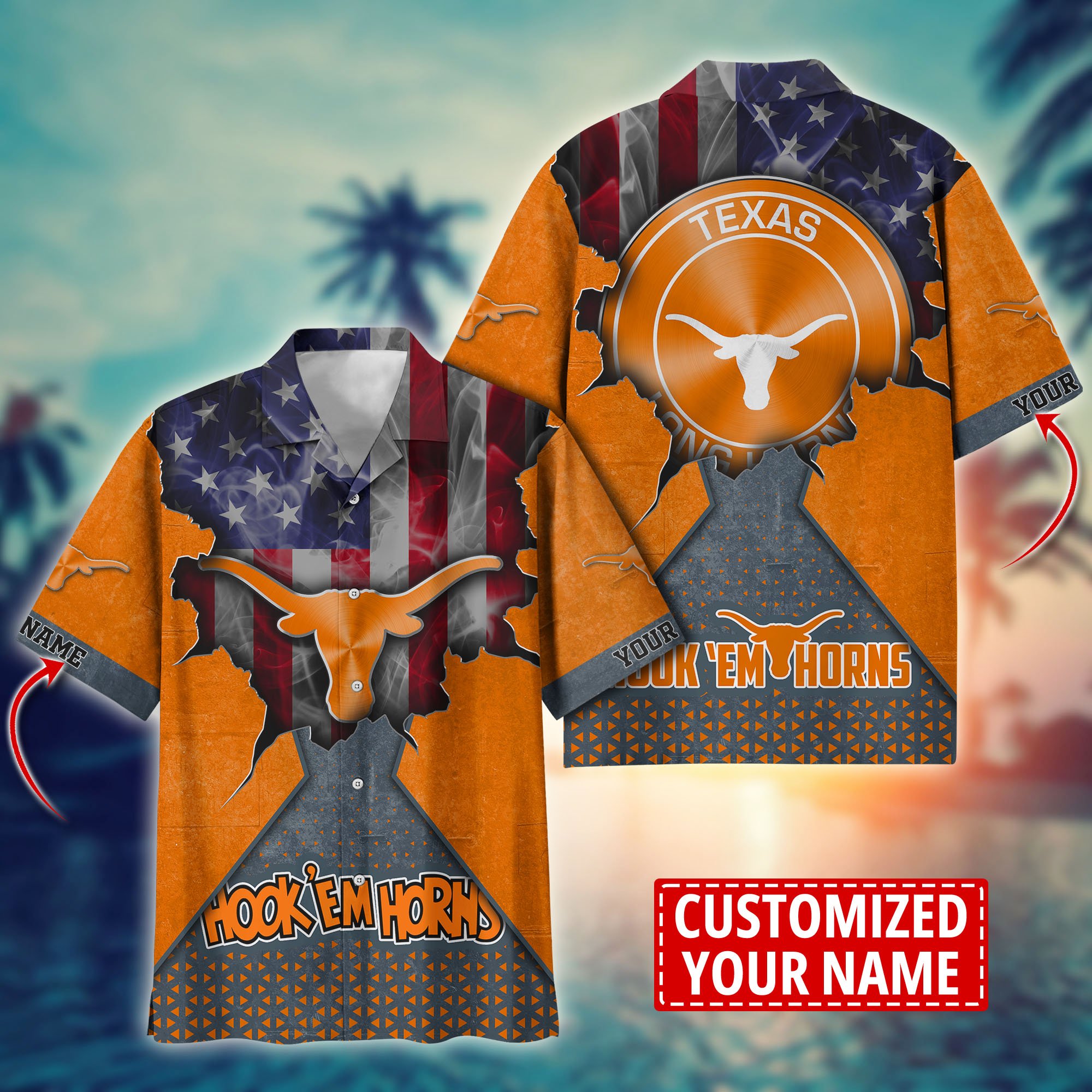 Texas Longhorns Custom Aloha Shirt Trending Summer. Gift For Fan H57952