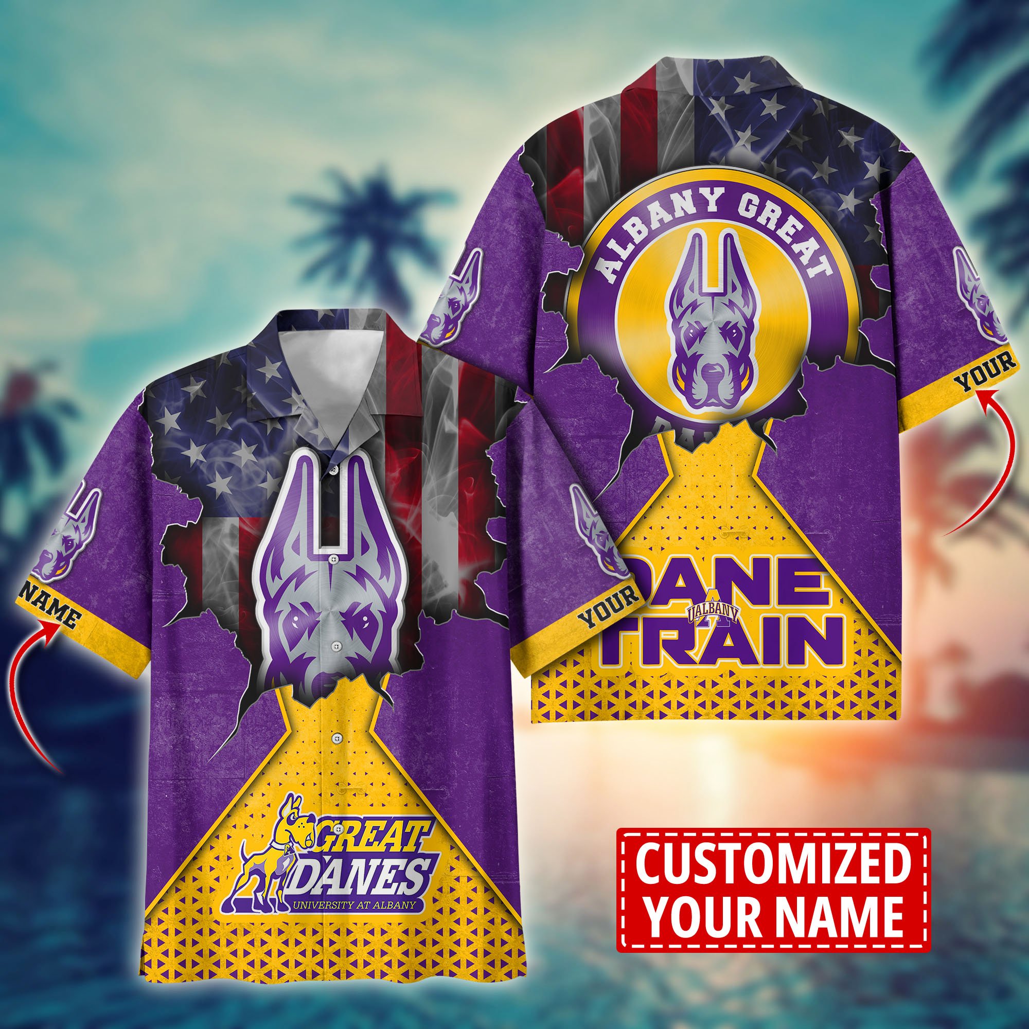 Albany Great Danes Custom Aloha Shirt Trending Summer. Gift For Fan H57952