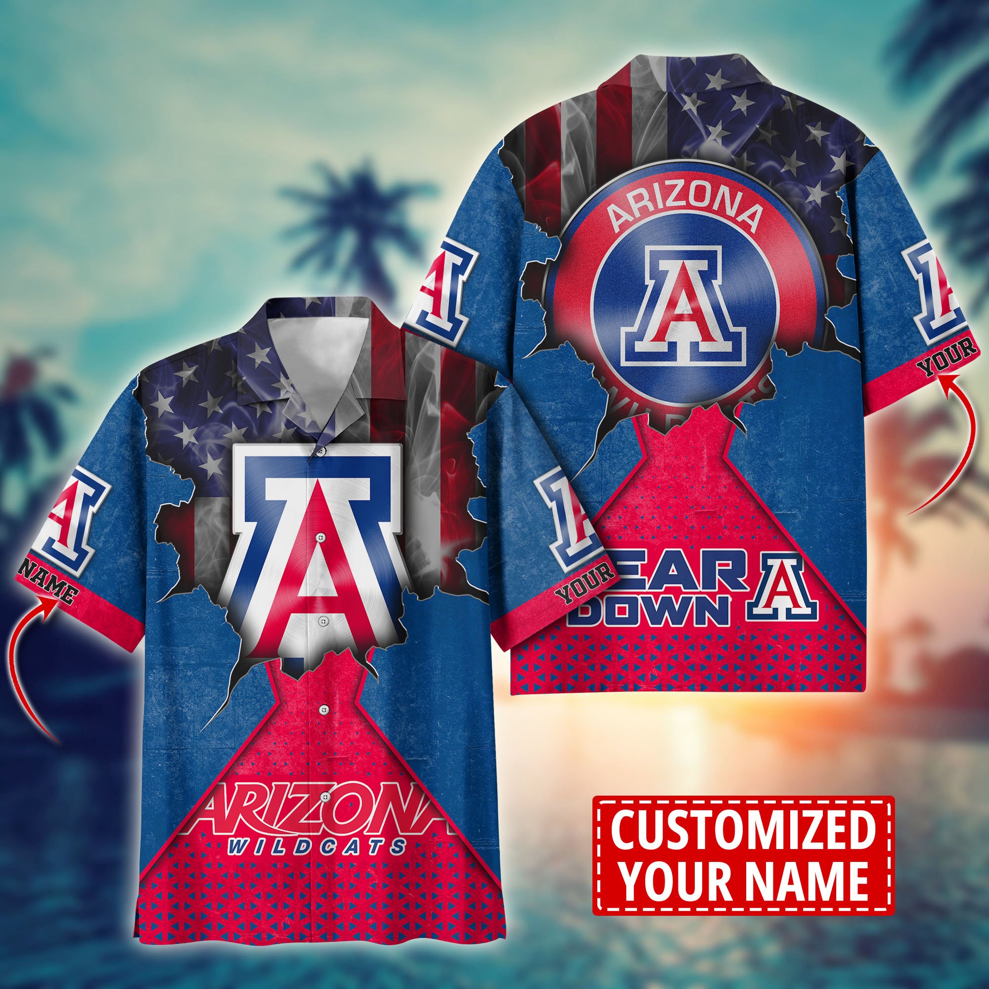 Arizona Wildcats Custom Aloha Shirt Trending Summer. Gift For Fan H57952