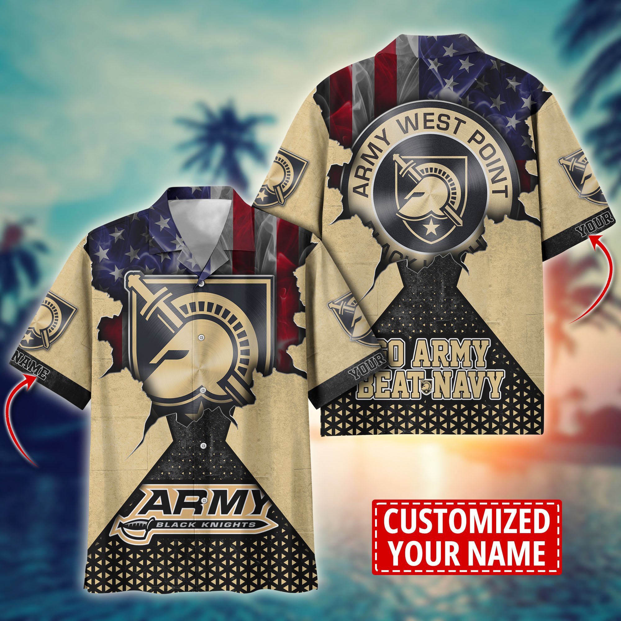 Army Black Knights Custom Aloha Shirt Trending Summer. Gift For Fan H57952