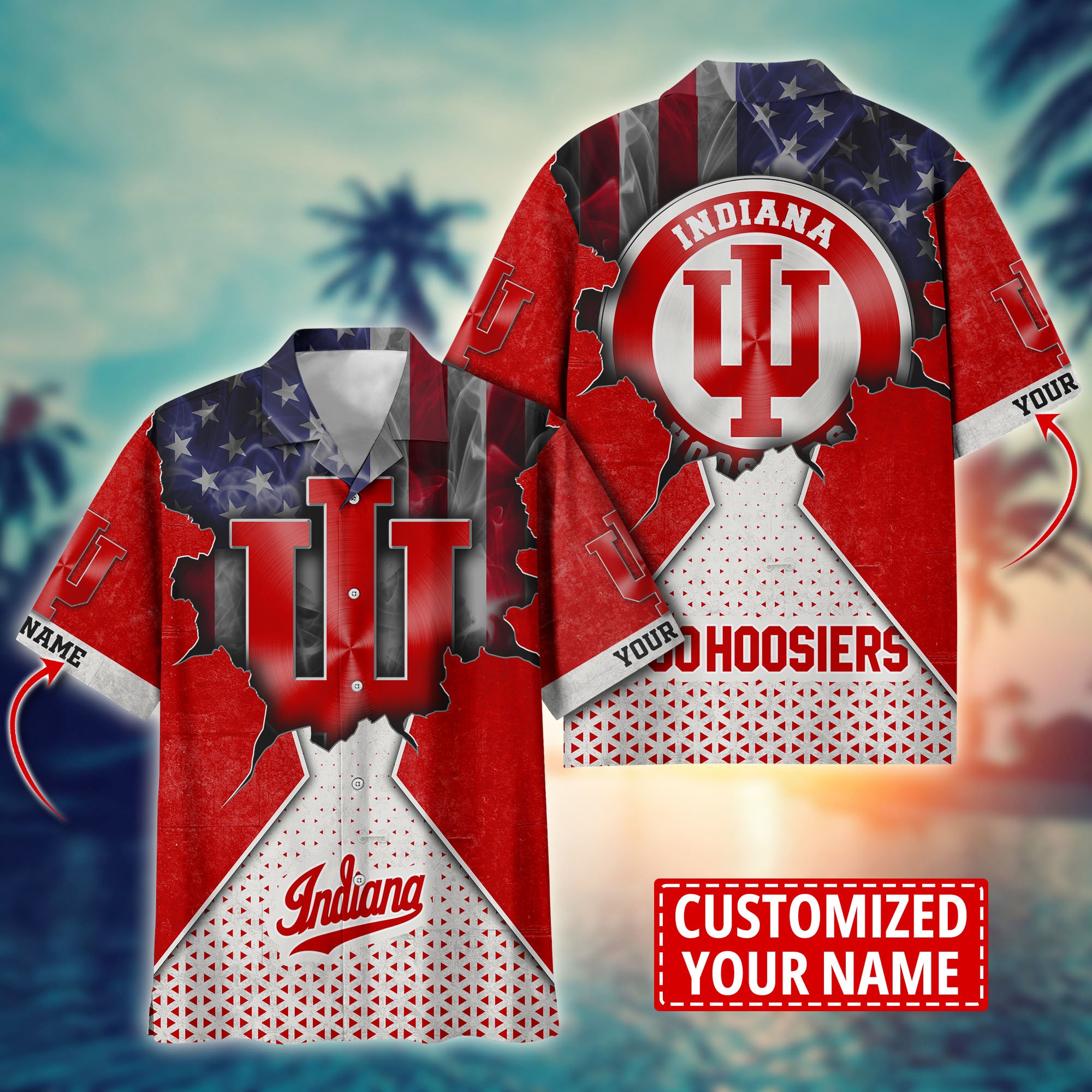 Indiana Hoosiers Custom Aloha Shirt Trending Summer. Gift For Fan H57952