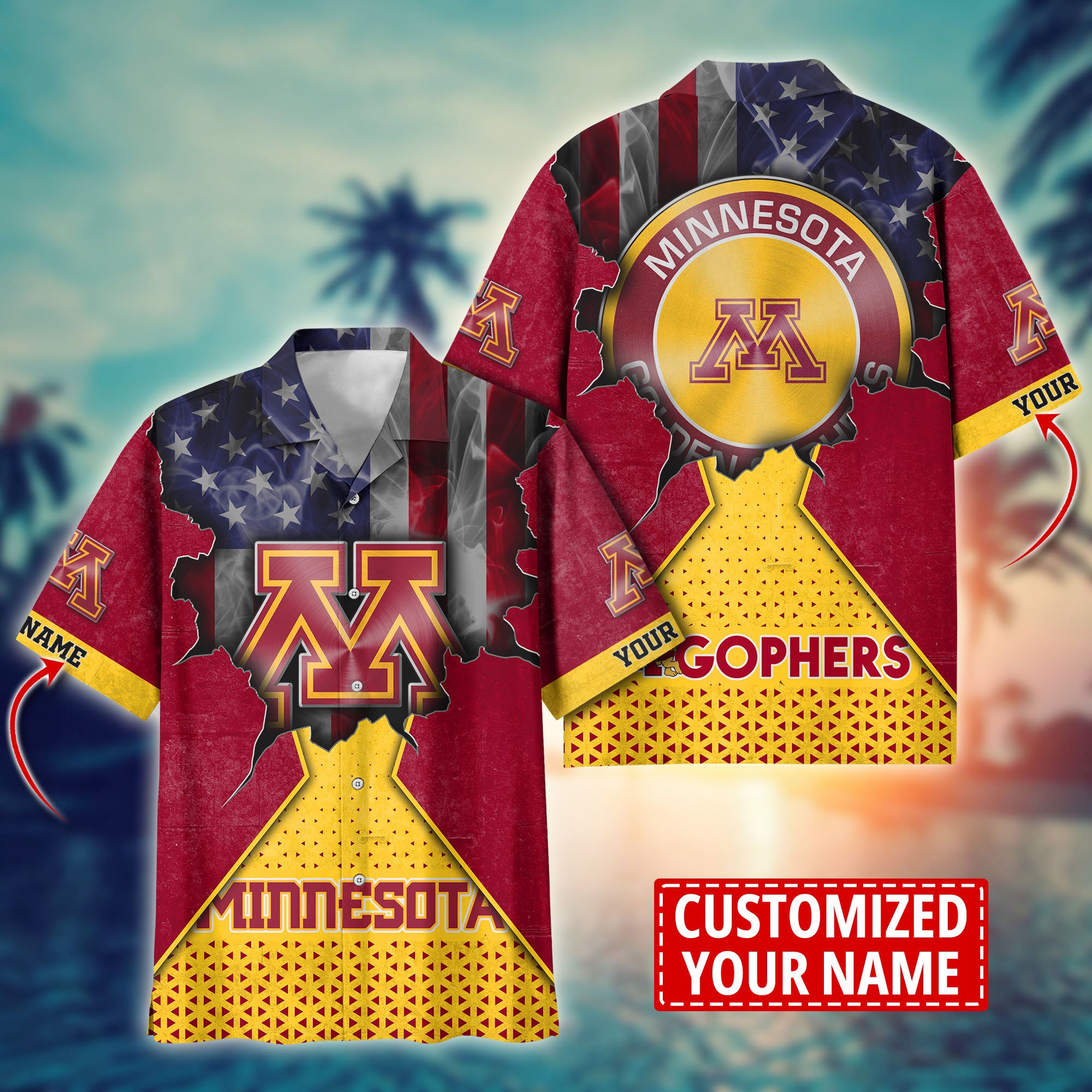 Minnesota Golden Gophers Custom Aloha Shirt Trending Summer. Gift For Fan H57952