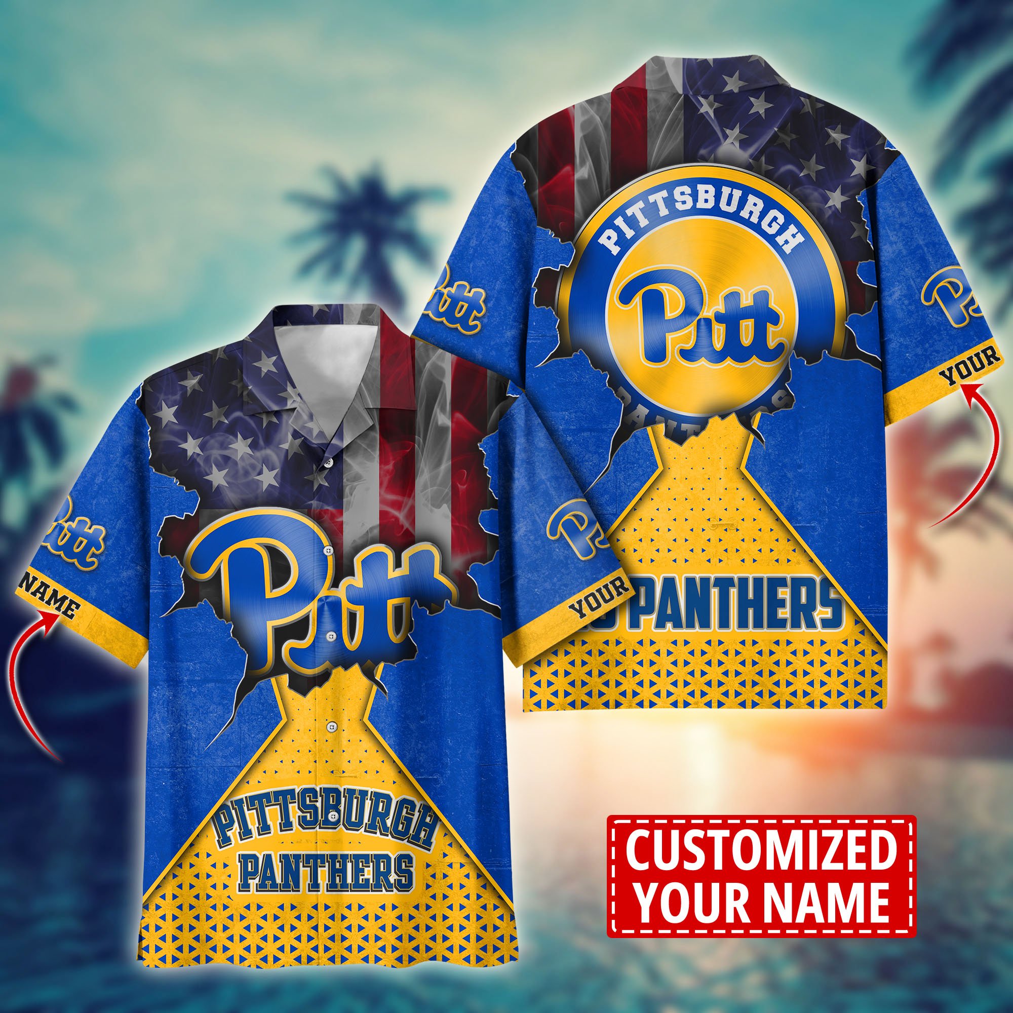 Pittsburgh Panthers Custom Aloha Shirt Trending Summer. Gift For Fan H57952