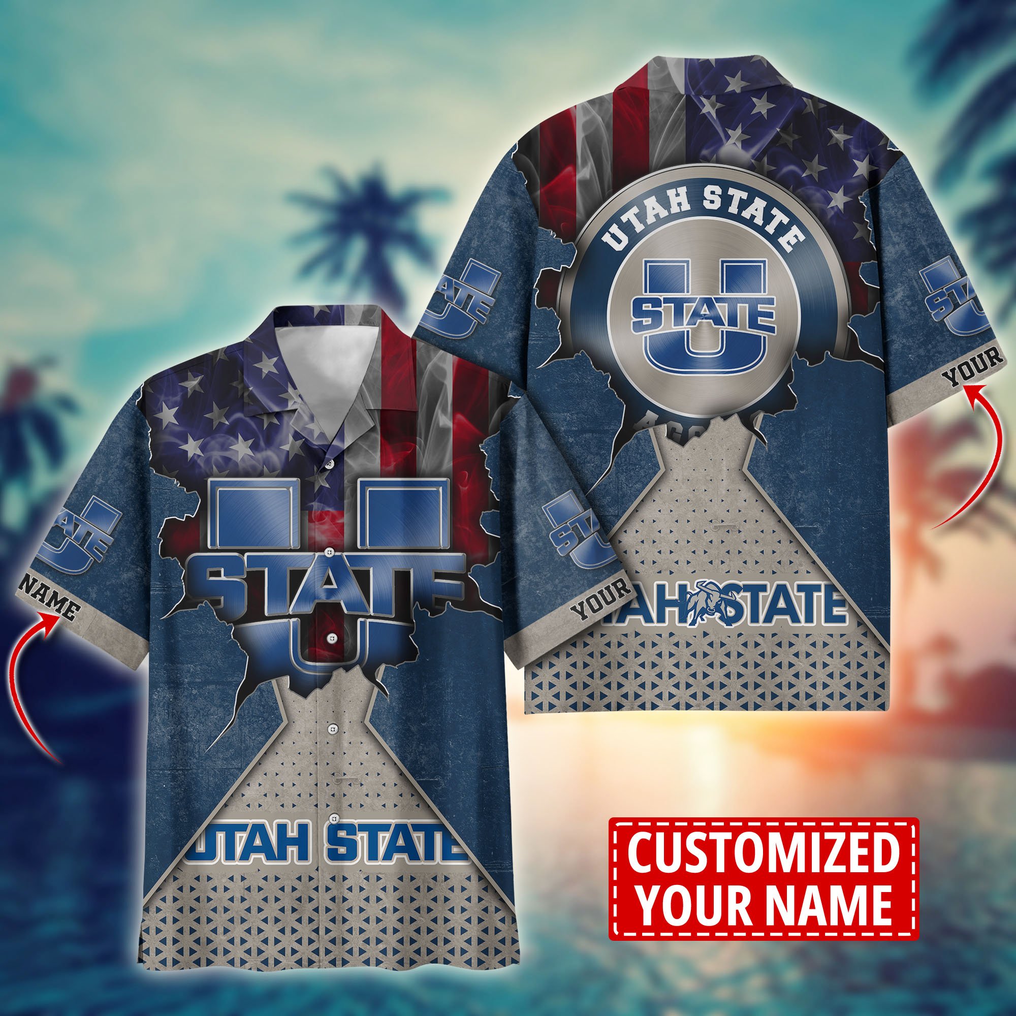 Utah State Aggies Custom Aloha Shirt Trending Summer. Gift For Fan H57952