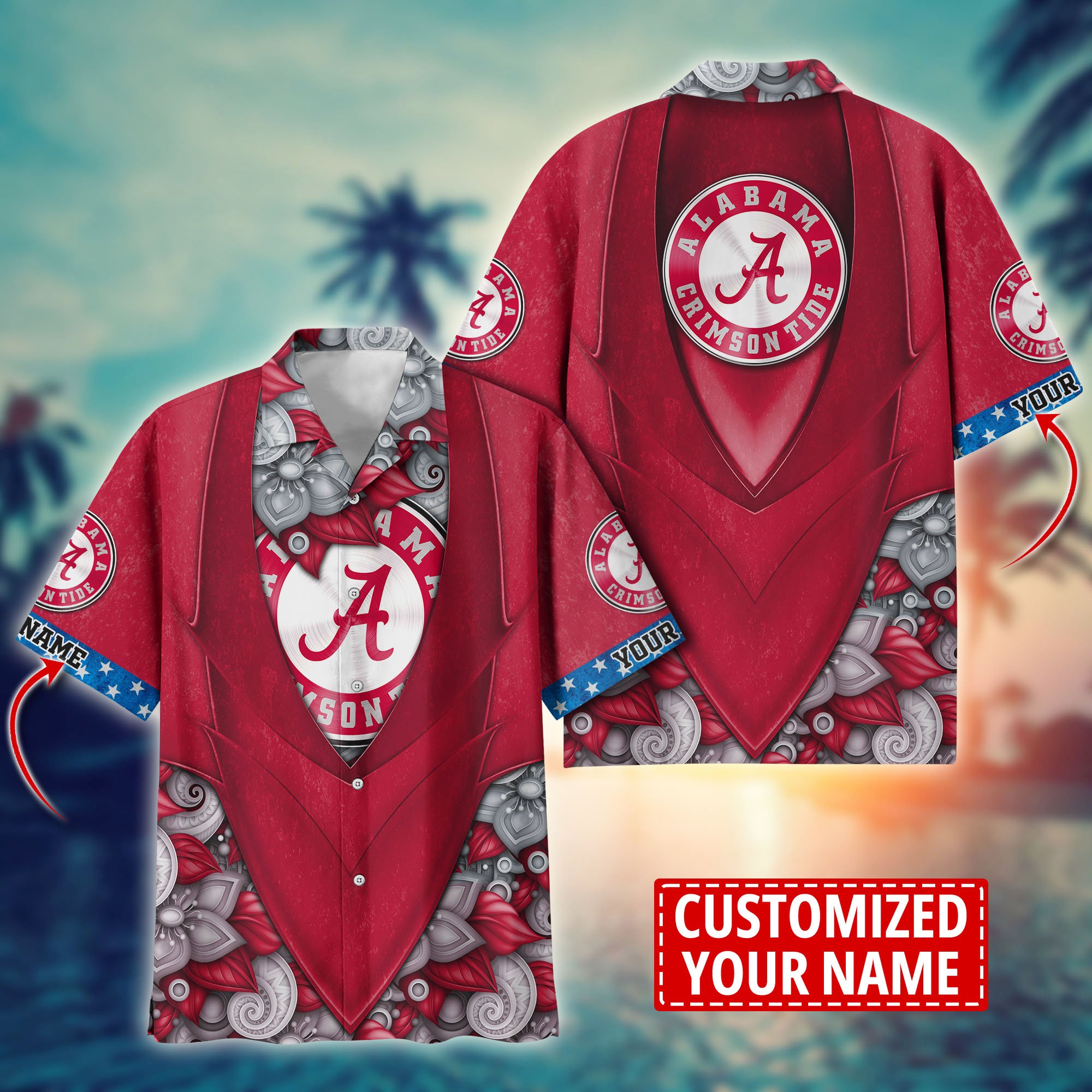 Alabama Crimson Tide Custom Aloha Shirt Trending Summer. Gift For Fan H58002