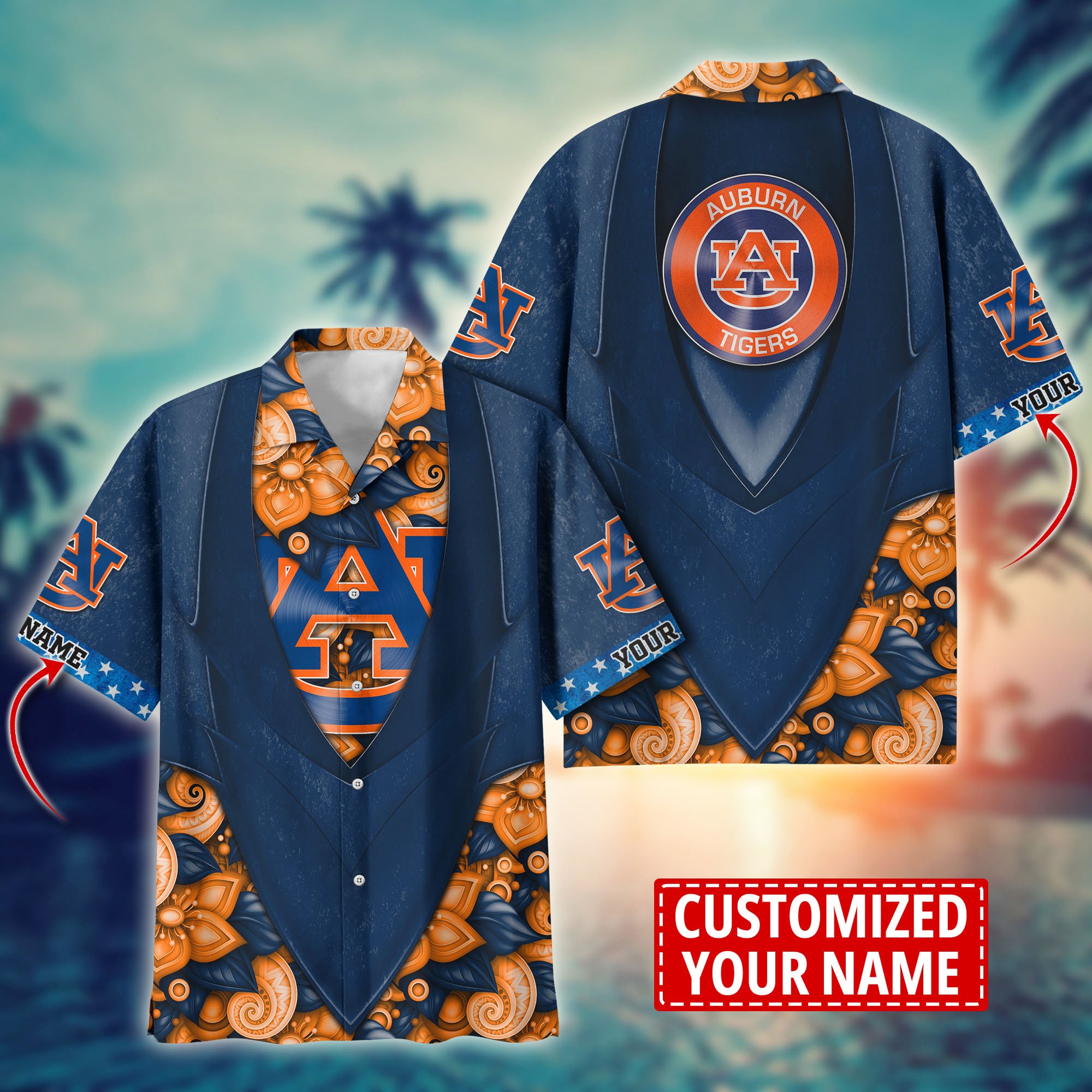 Auburn Tigers Custom Aloha Shirt Trending Summer. Gift For Fan H58002