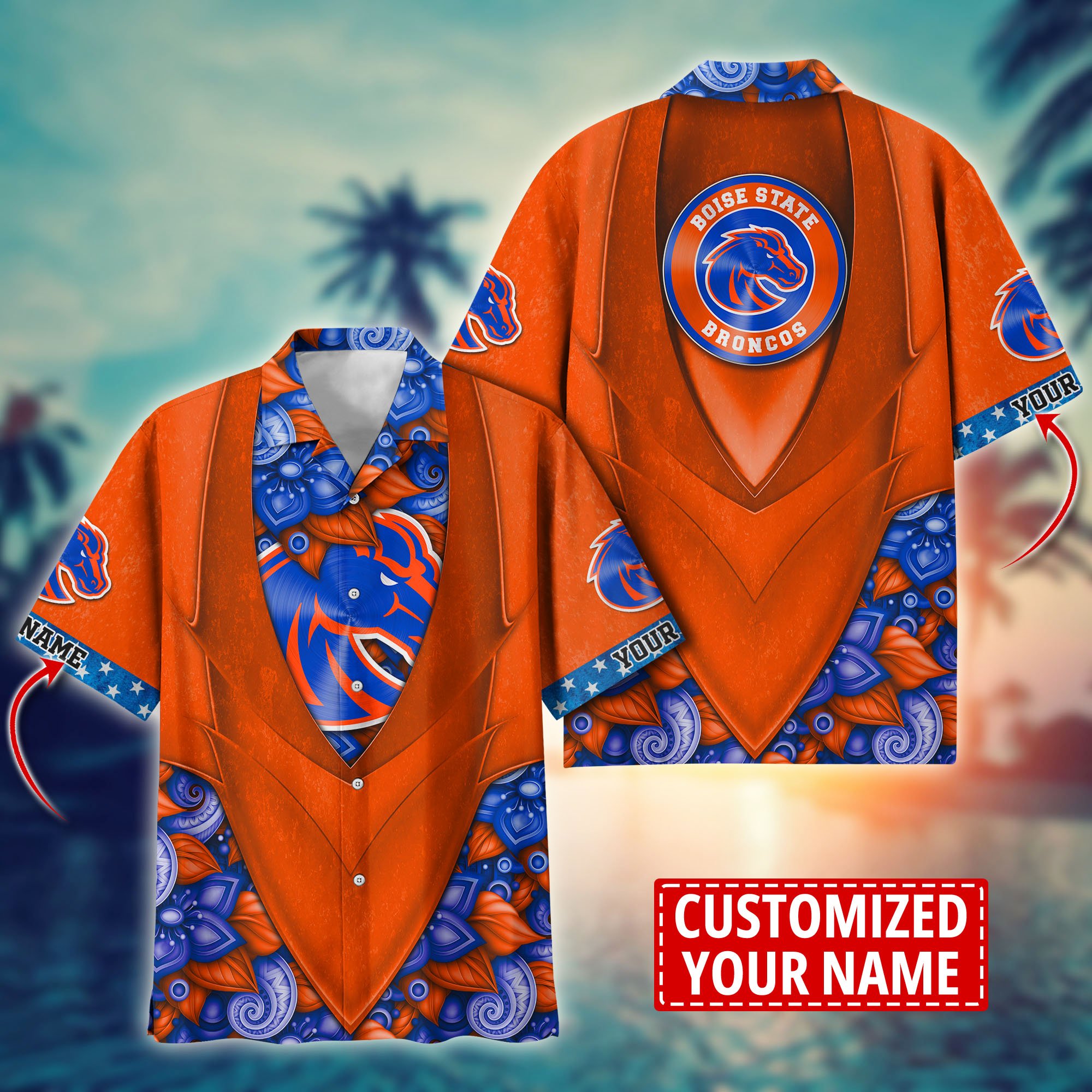 Boise State Broncos Custom Aloha Shirt Trending Summer. Gift For Fan H58002