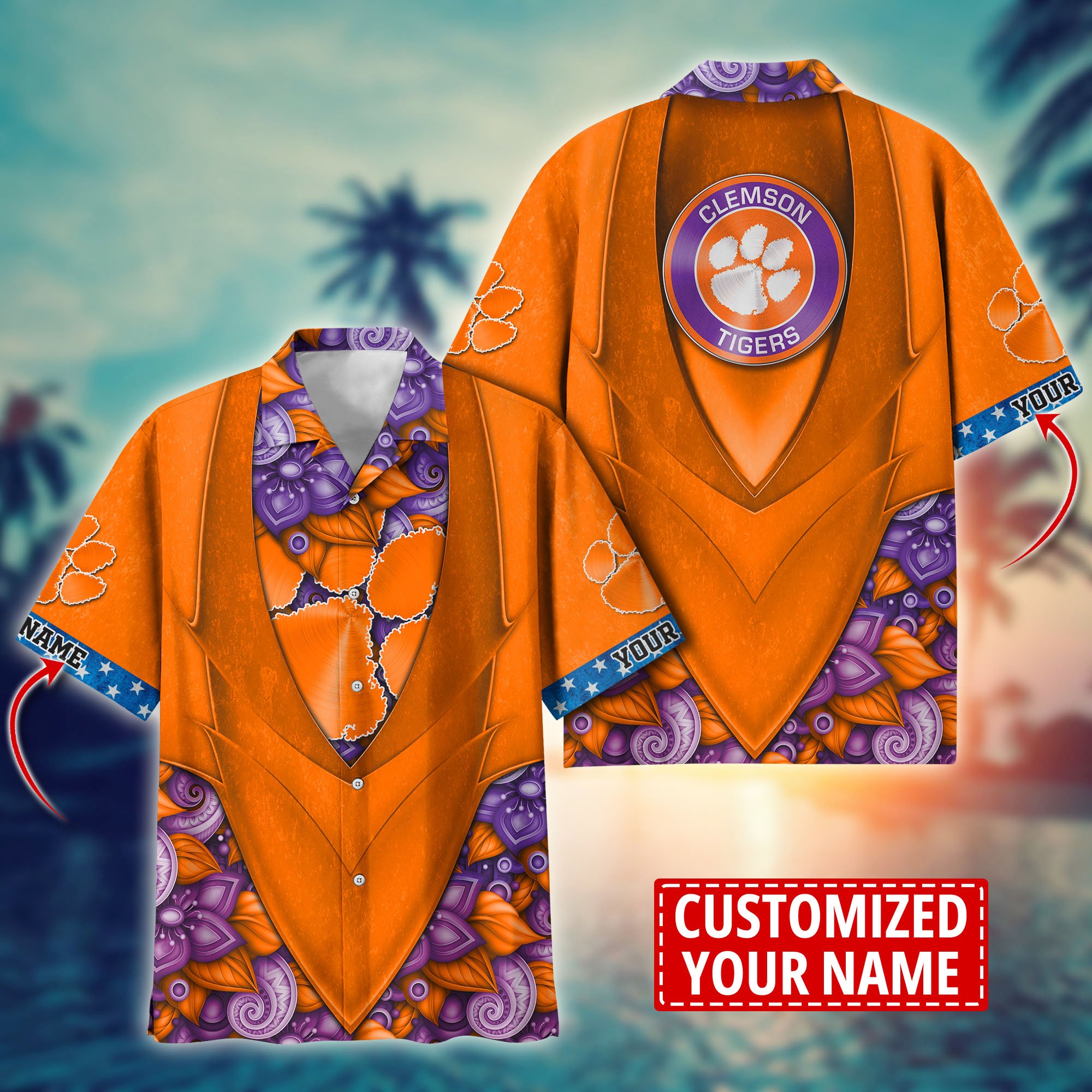 Clemson Tigers Custom Aloha Shirt Trending Summer. Gift For Fan H58002