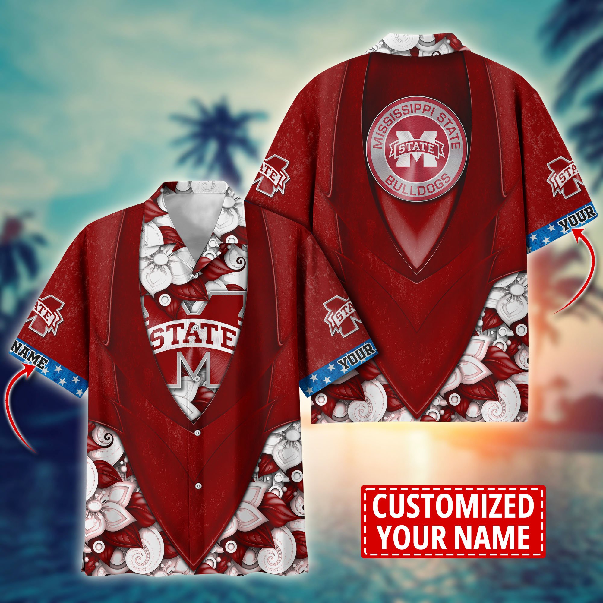 Mississippi State Bulldogs Custom Aloha Shirt Trending Summer. Gift For Fan H58002