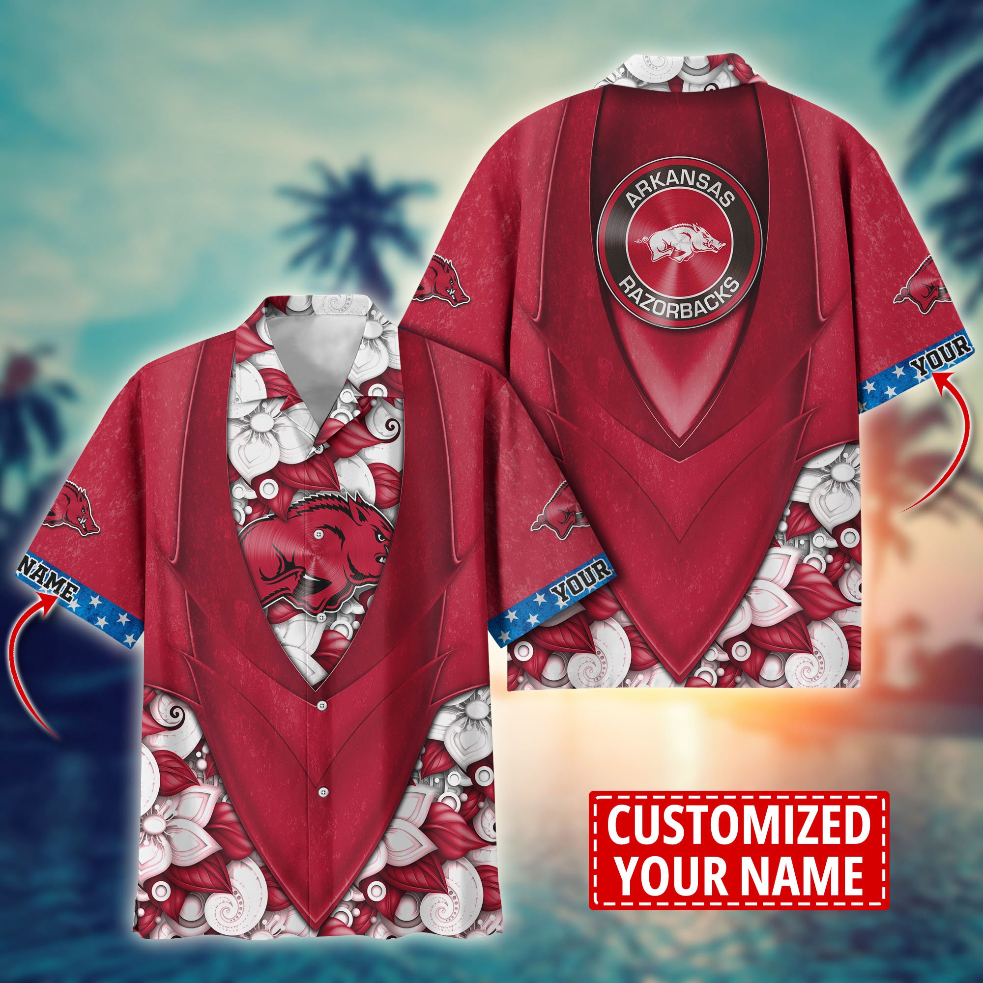 Arkansas Razorbacks Custom Aloha Shirt Trending Summer. Gift For Fan H58002