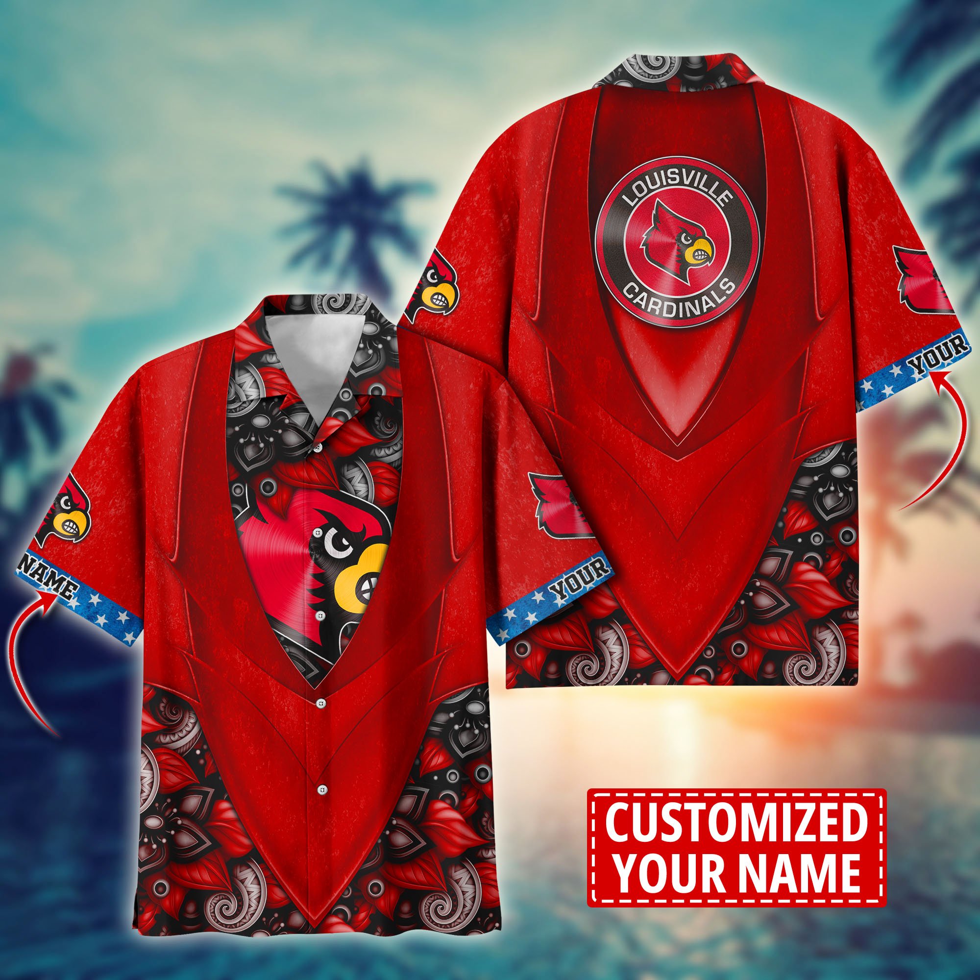 Louisville Cardinals Custom Aloha Shirt Trending Summer. Gift For Fan H58002