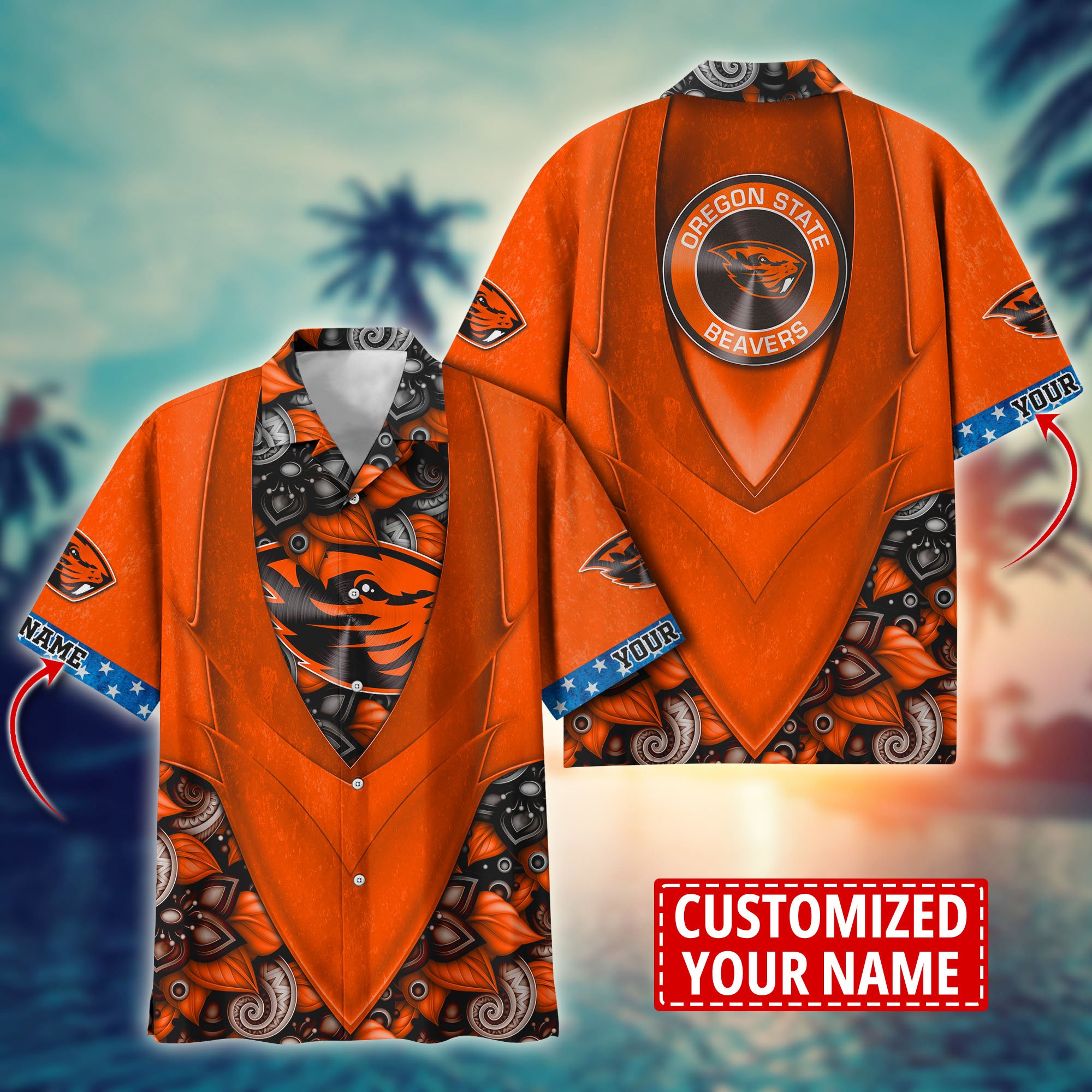 Oregon State Beavers Custom Aloha Shirt Trending Summer. Gift For Fan H58002