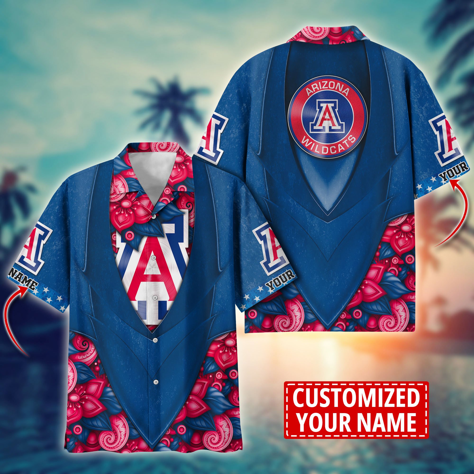 Arizona Wildcats Custom Aloha Shirt Trending Summer. Gift For Fan H58002